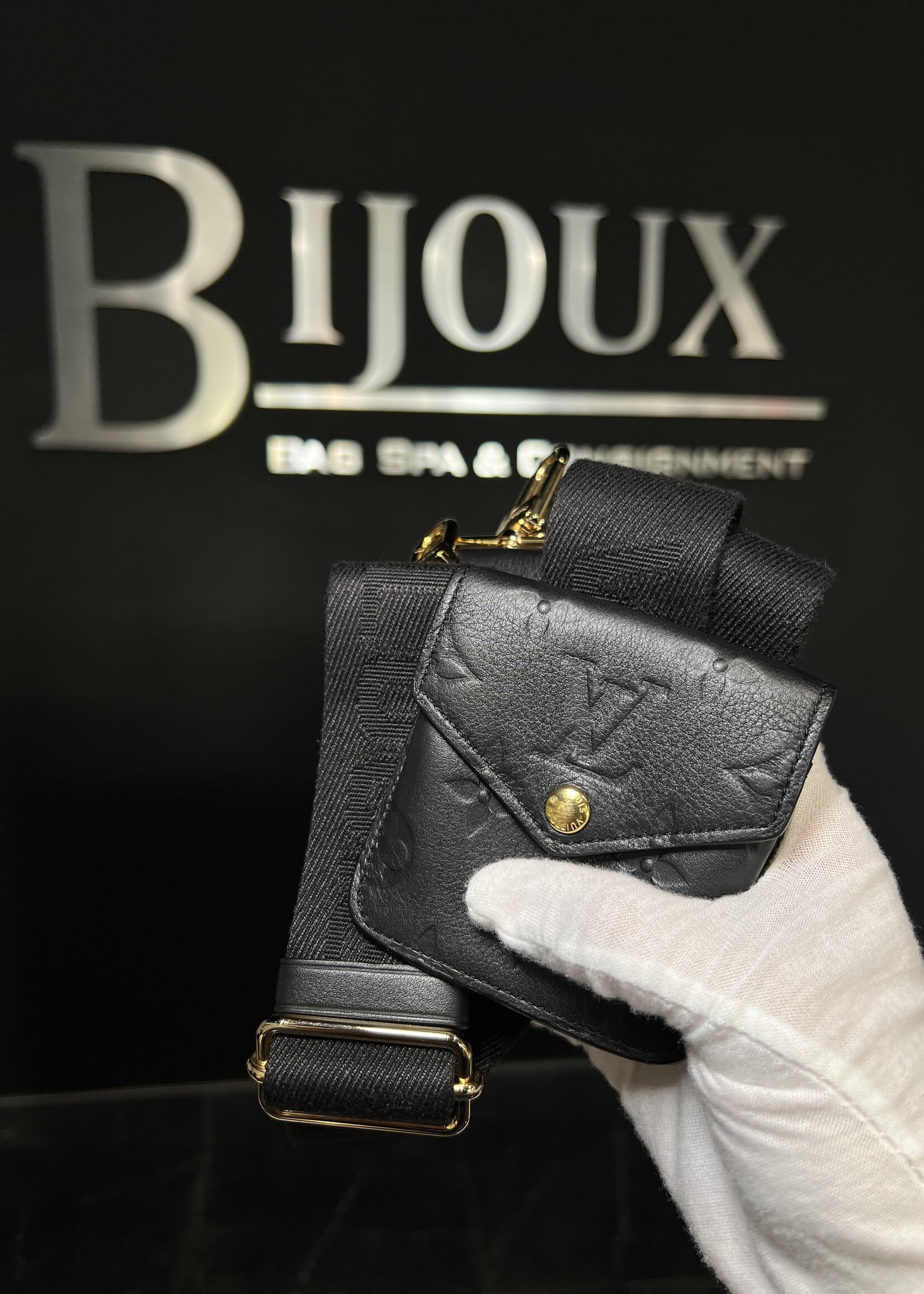 Louis Vuitton Louis Vuitton Monogram Embossed Utility Crossbody