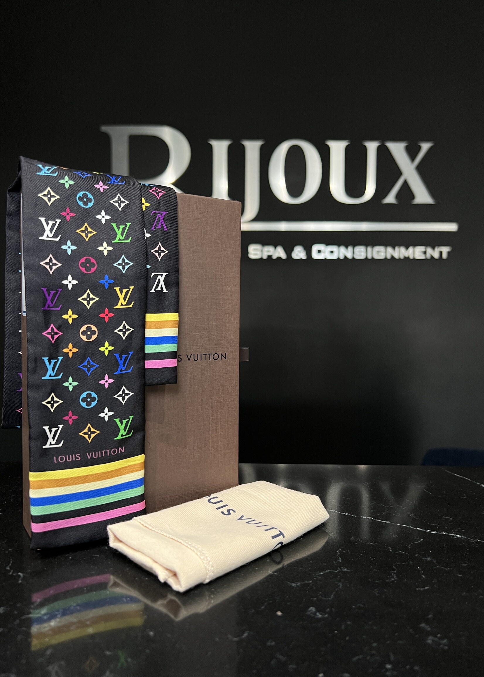 Louis Vuitton Louis Vuitton x TM Silk Monogram Multicolor BB Bandeau