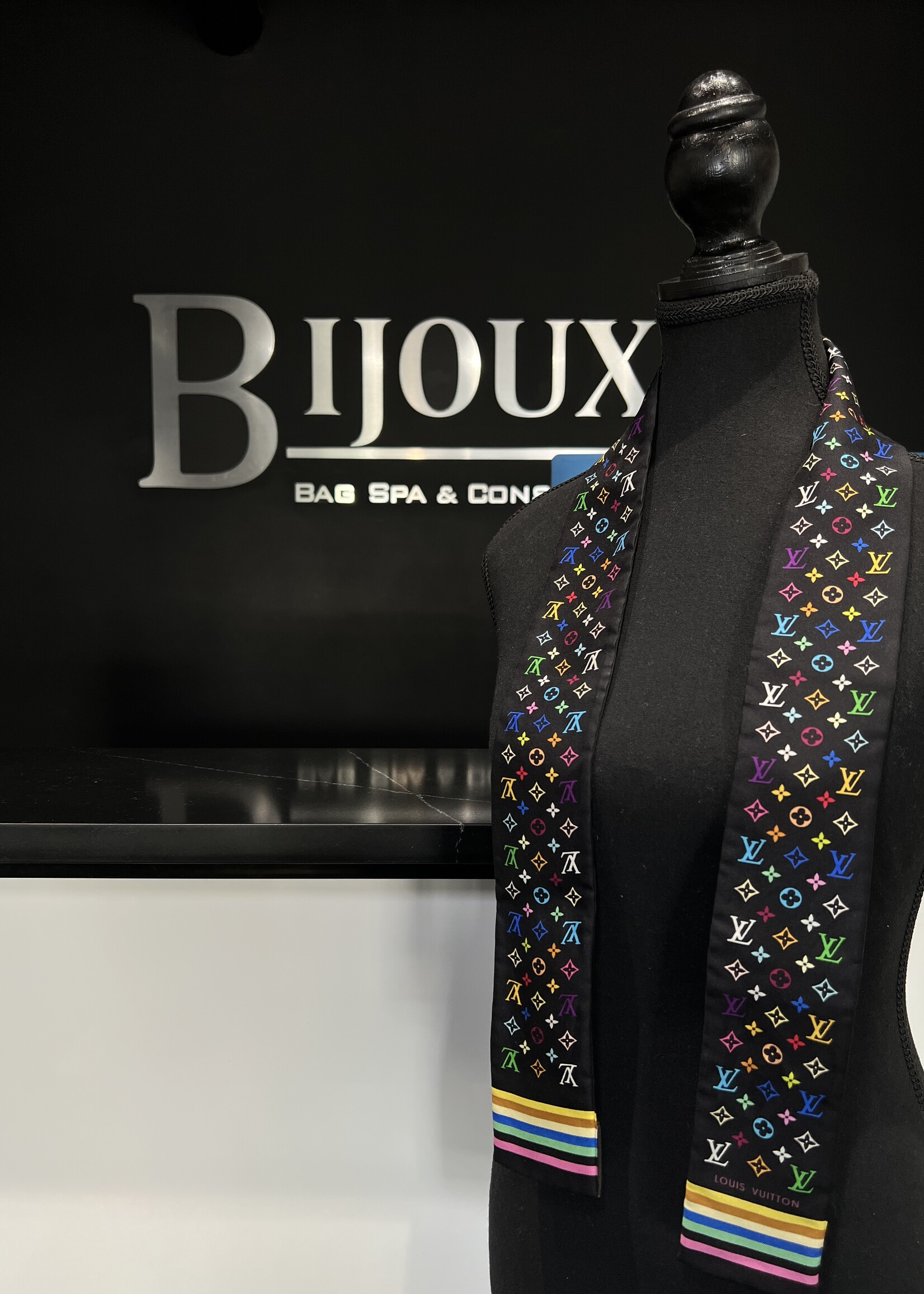 Louis Vuitton Louis Vuitton x TM Silk Monogram Multicolor BB Bandeau