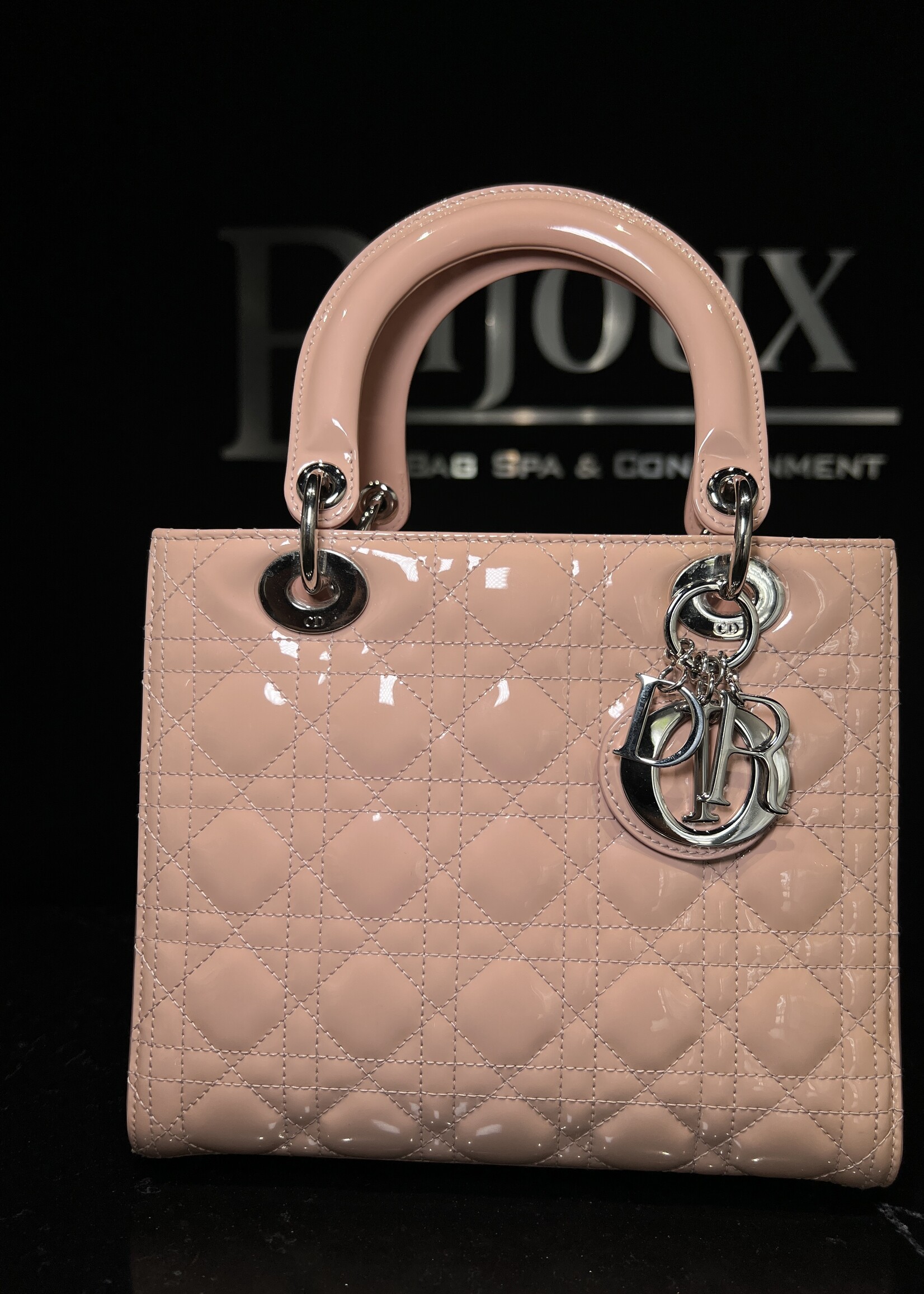 Christian Dior Dior Medium Pink Patent Lady