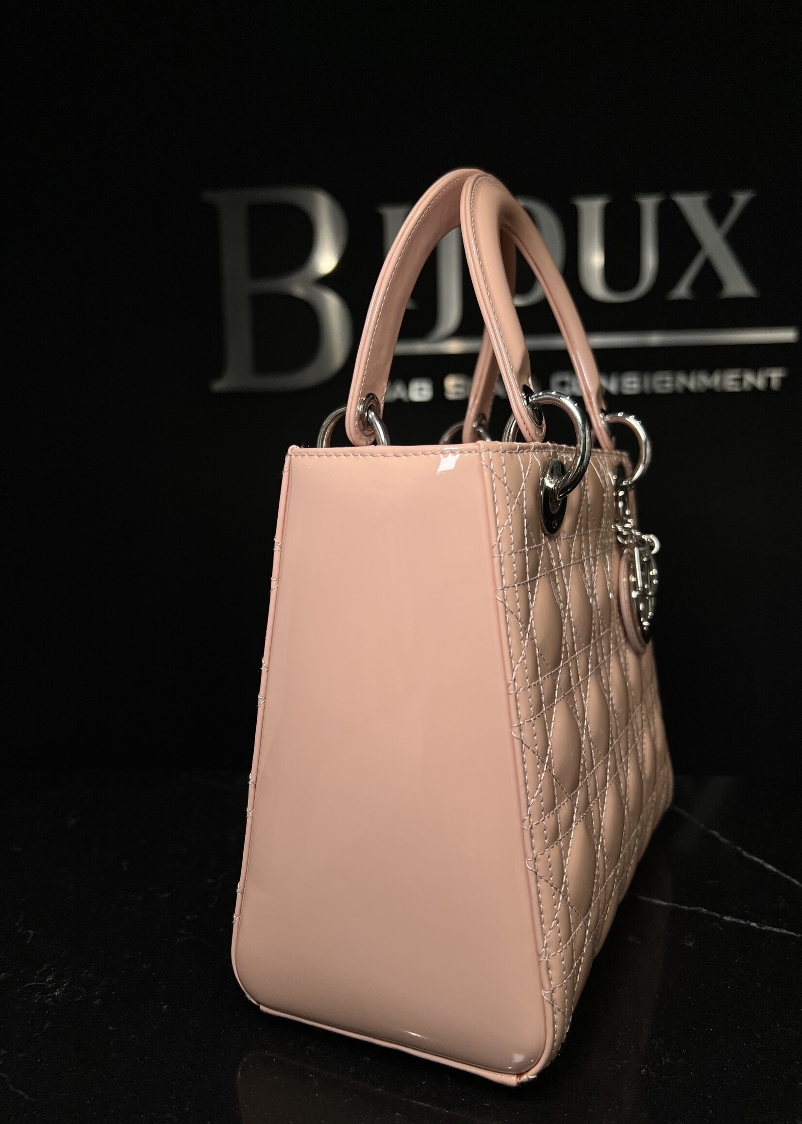 Christian Dior Dior Medium Pink Patent Lady