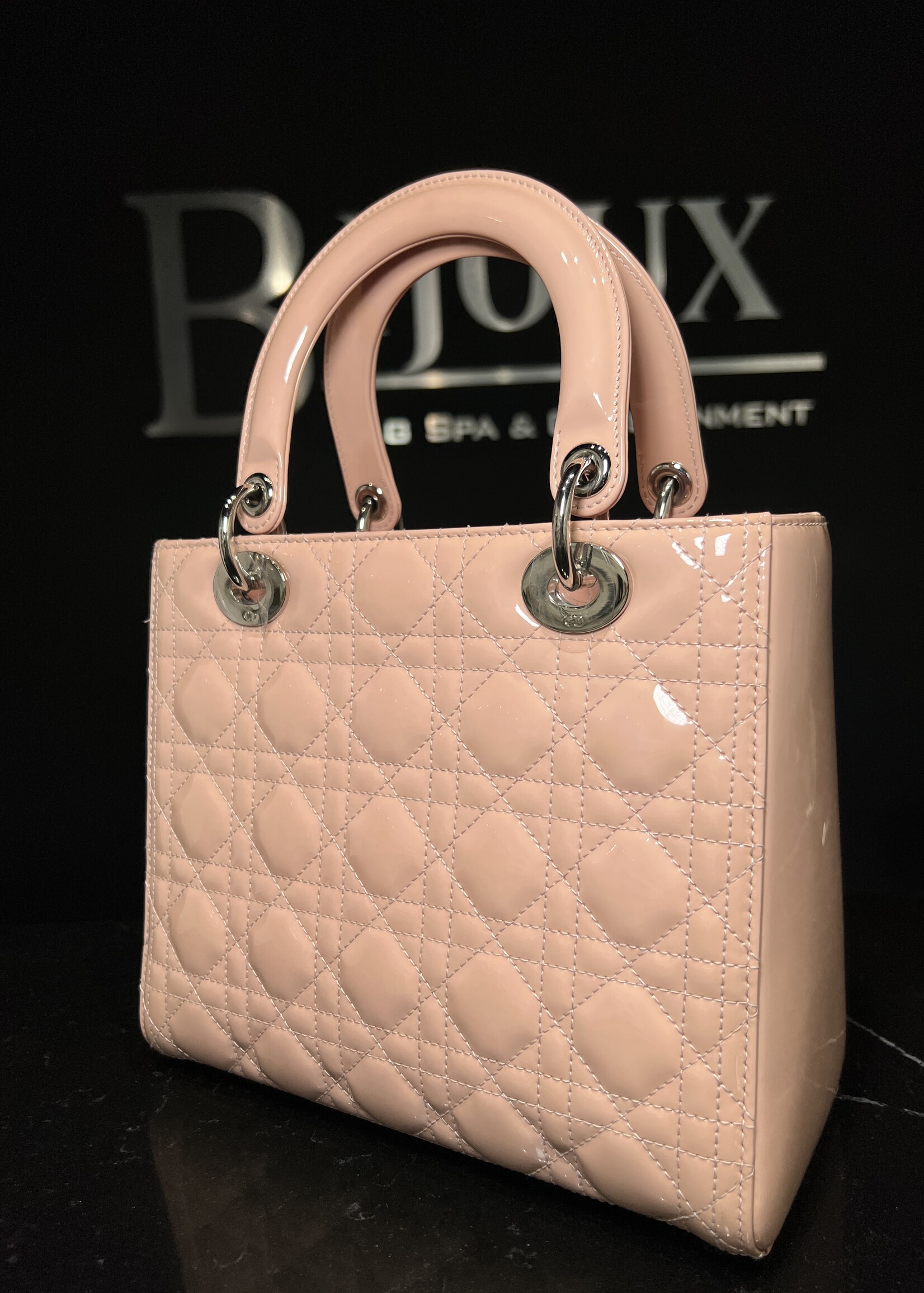 Christian Dior Dior Medium Pink Patent Lady