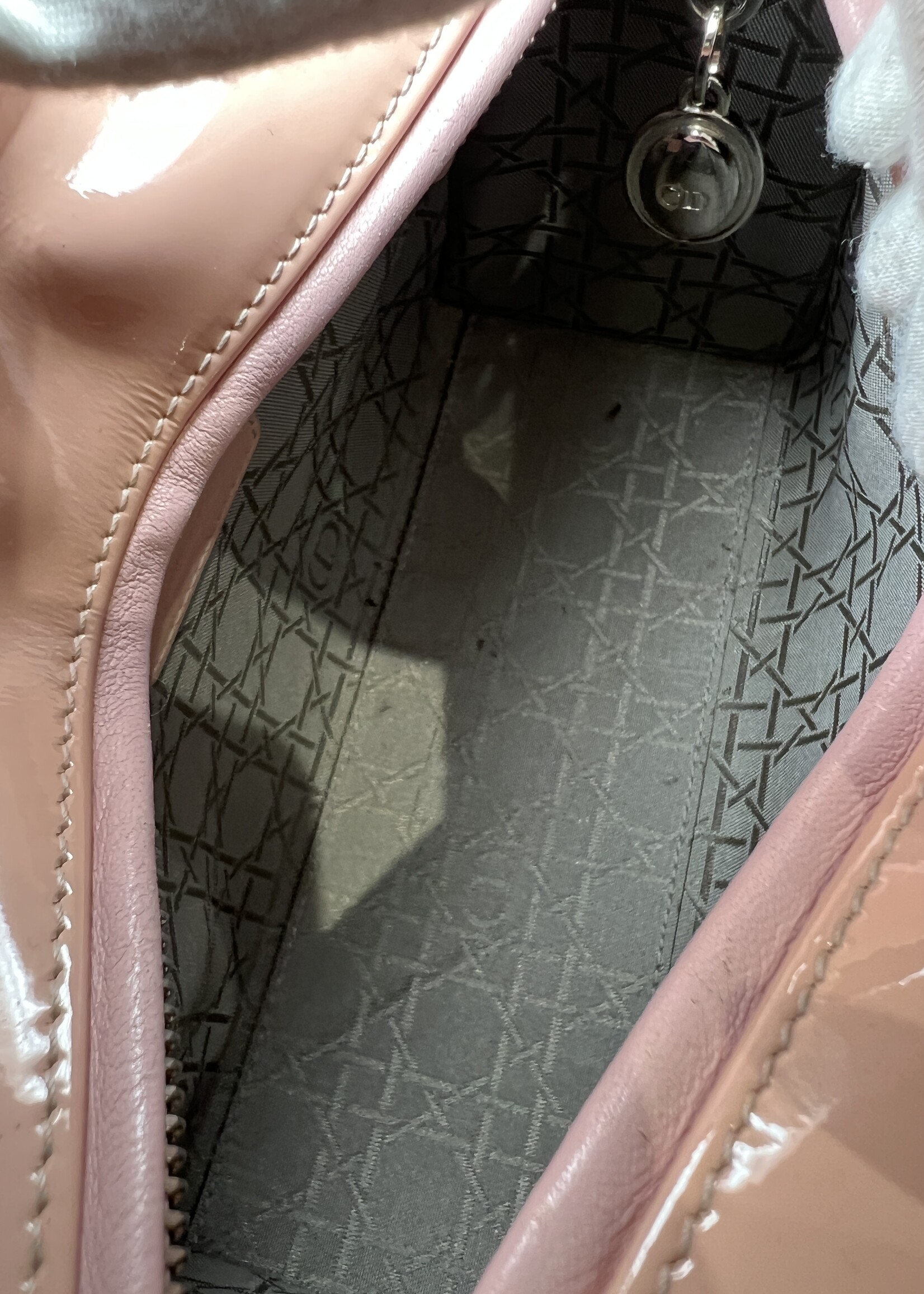 Christian Dior Dior Medium Pink Patent Lady