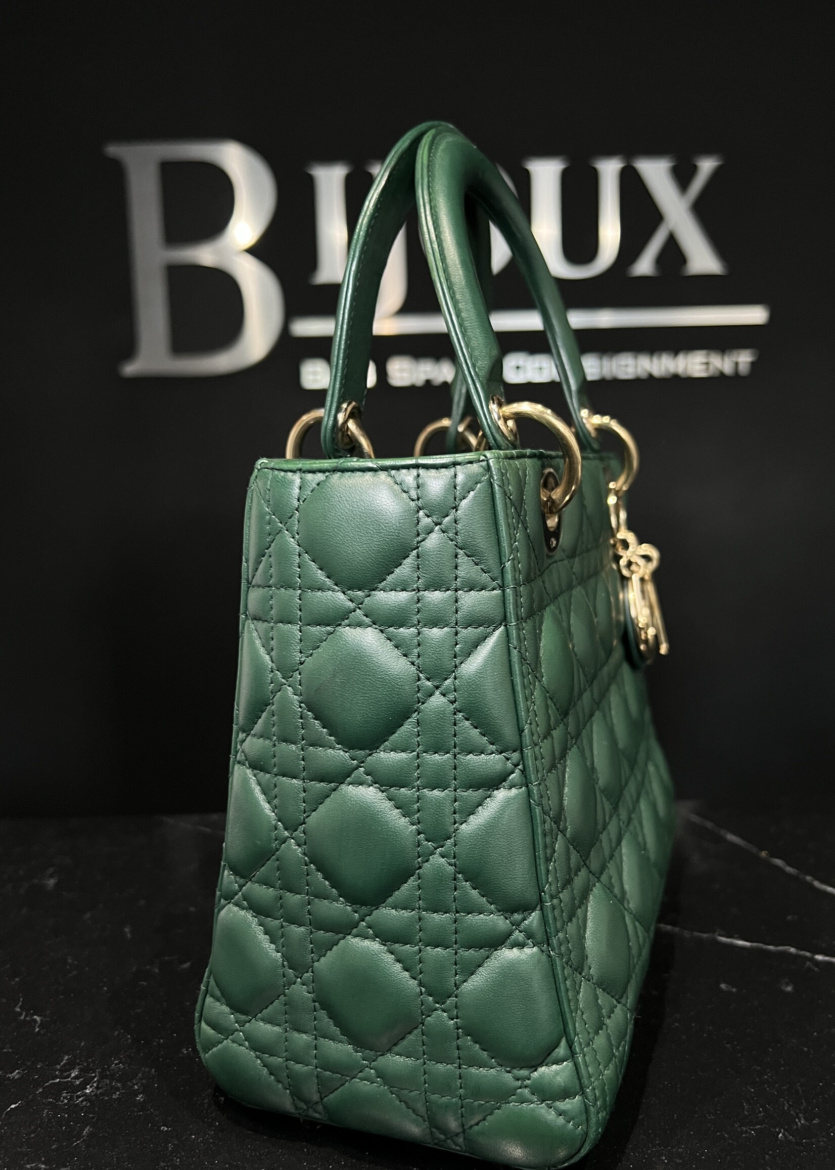 Christian Dior Christian Dior Lady Dior Medium Green Cannage