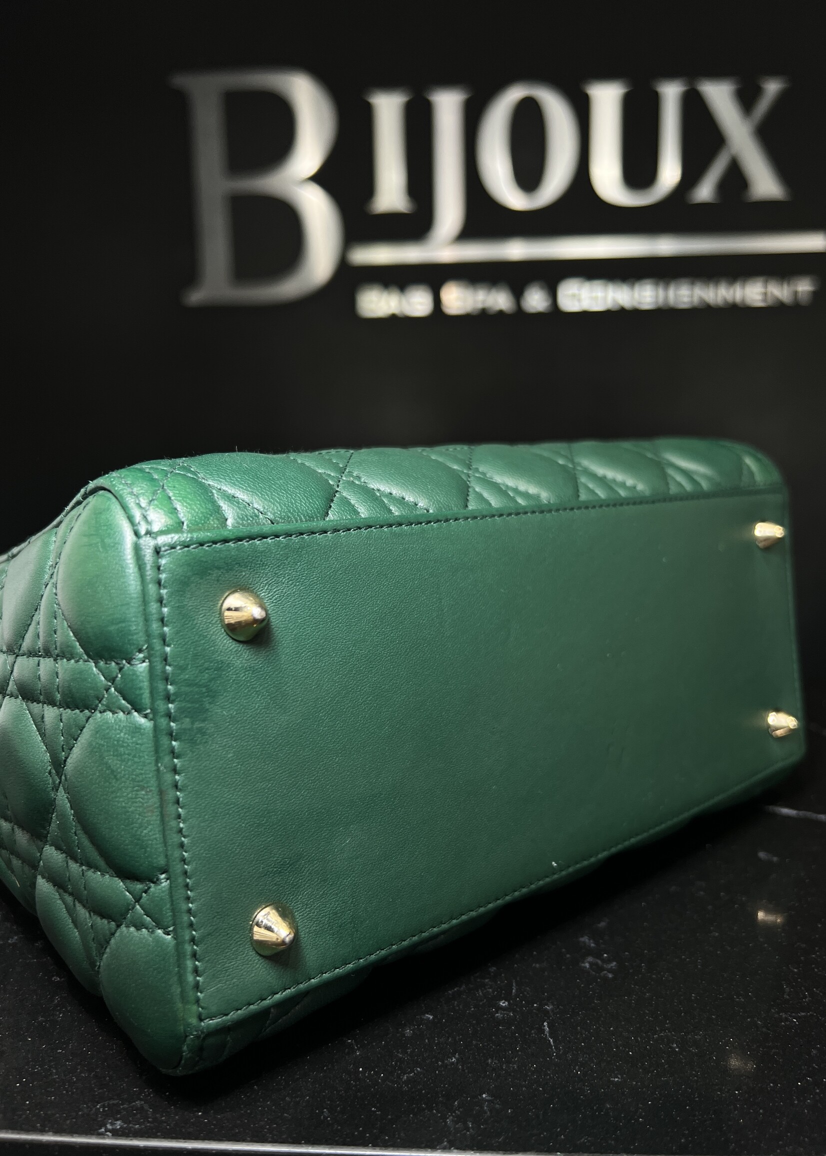 Christian Dior Christian Dior Lady Dior Medium Green Cannage