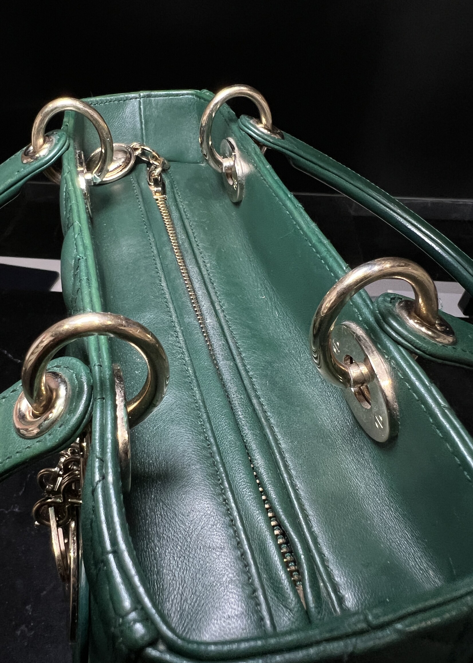 Christian Dior Christian Dior Lady Dior Medium Green Cannage