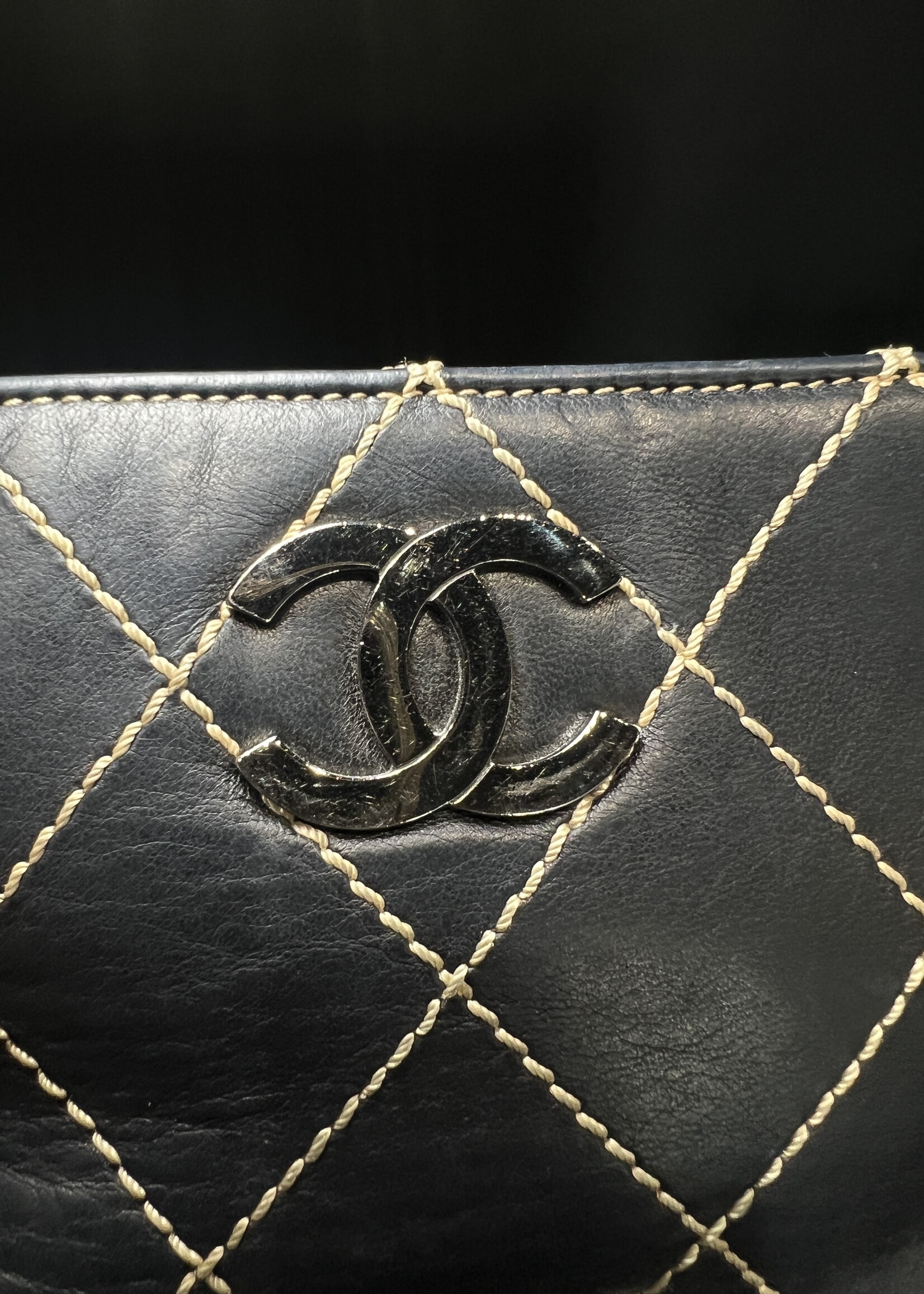 Chanel Chanel Calfskin Surpique Stitched Mini Pochette
