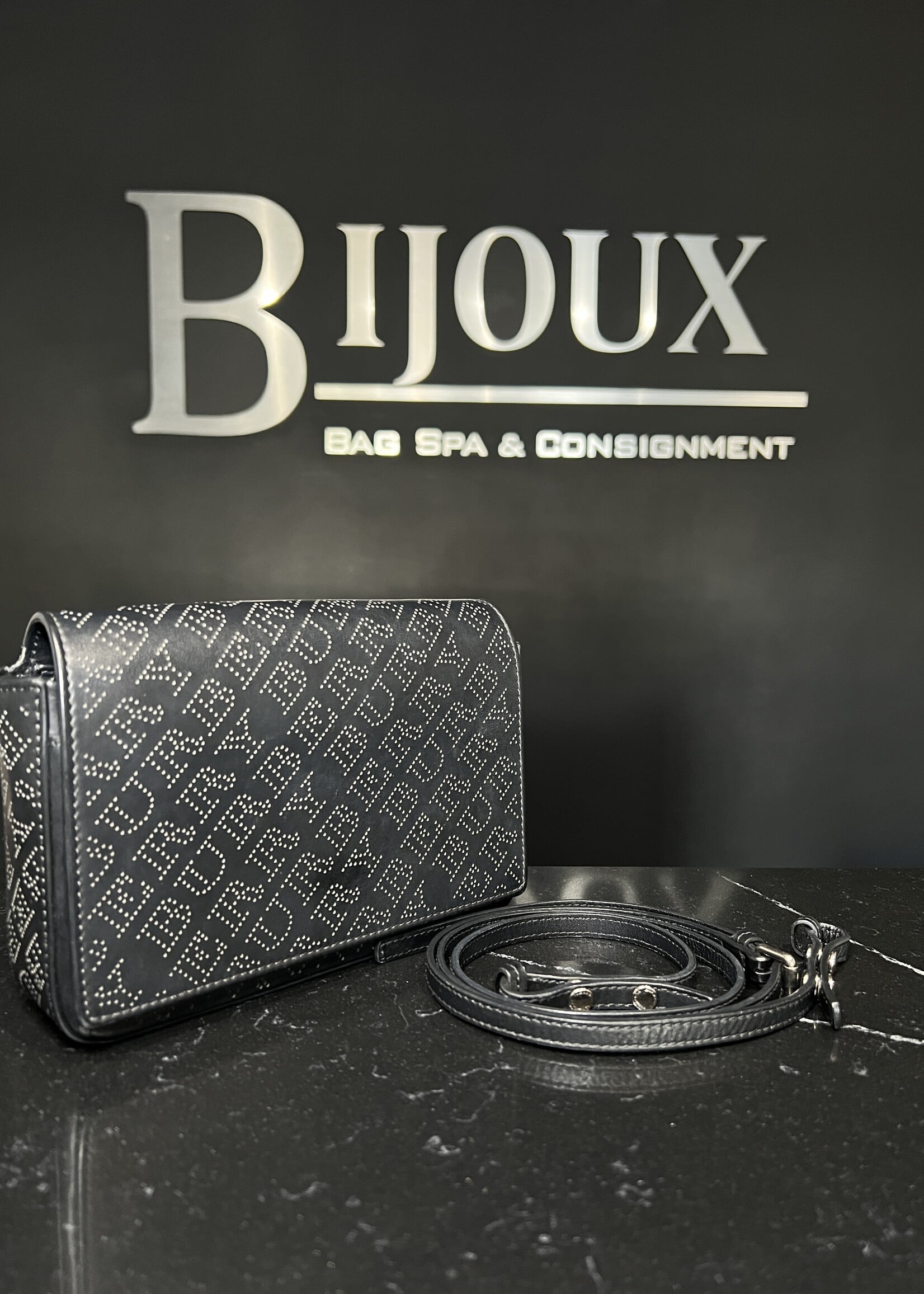 Burberry SOLD- Burberry Perforated Black Crossbody