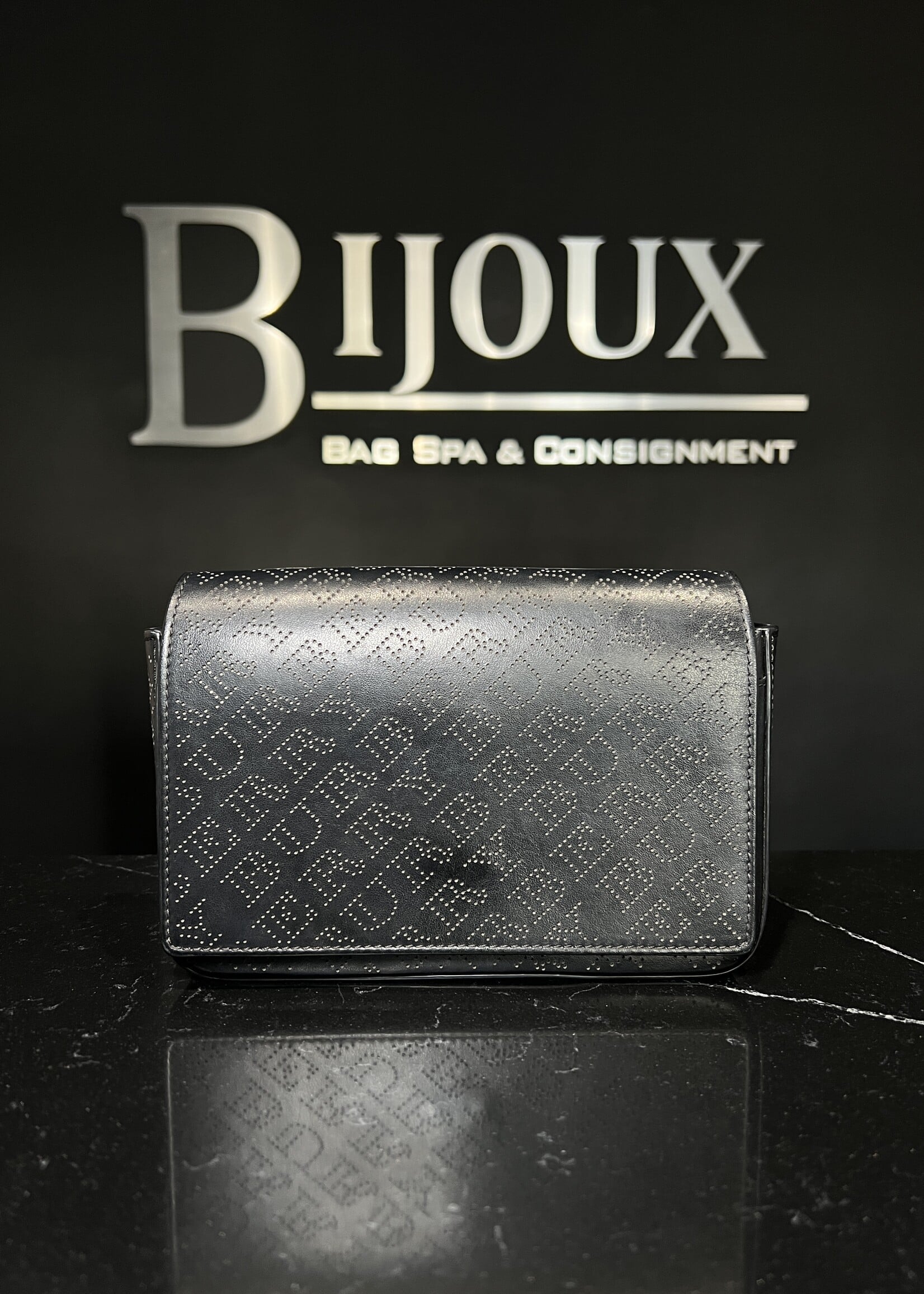 Burberry SOLD- Burberry Perforated Black Crossbody
