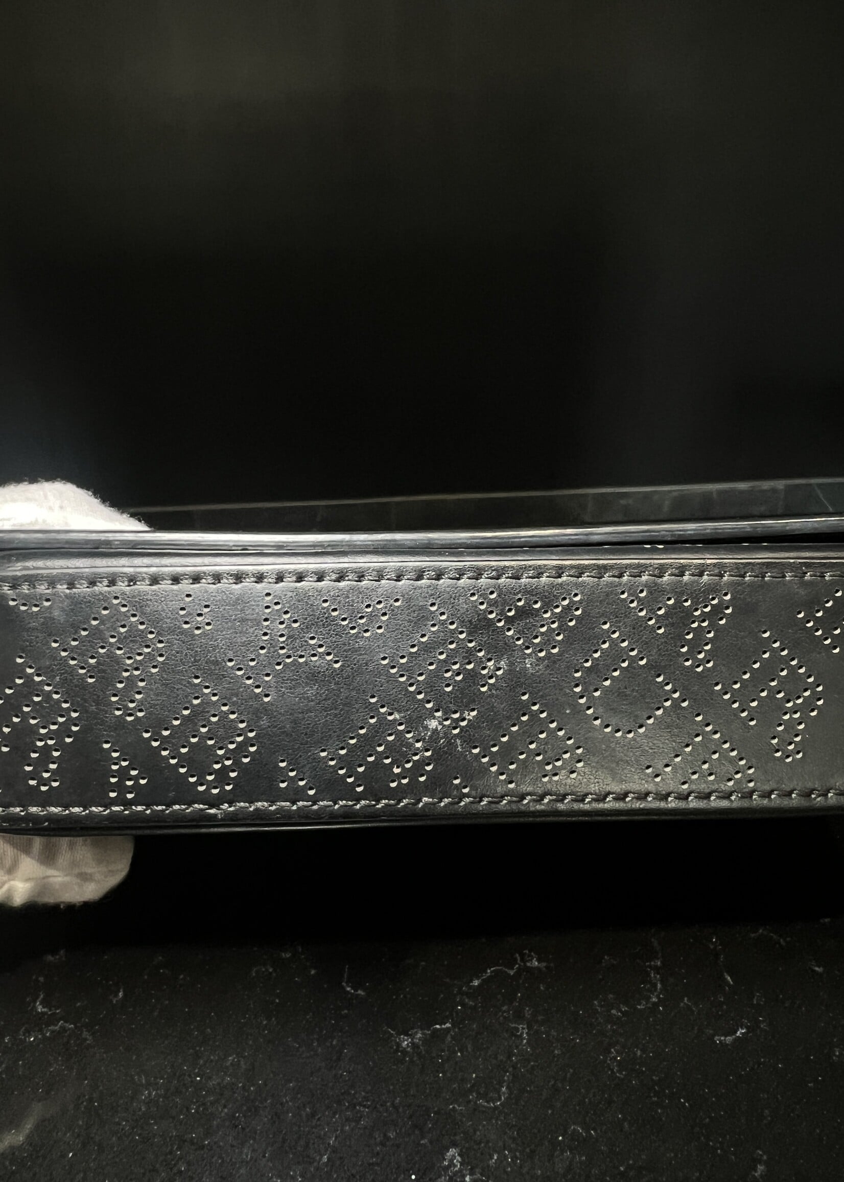 Burberry SOLD- Burberry Perforated Black Crossbody