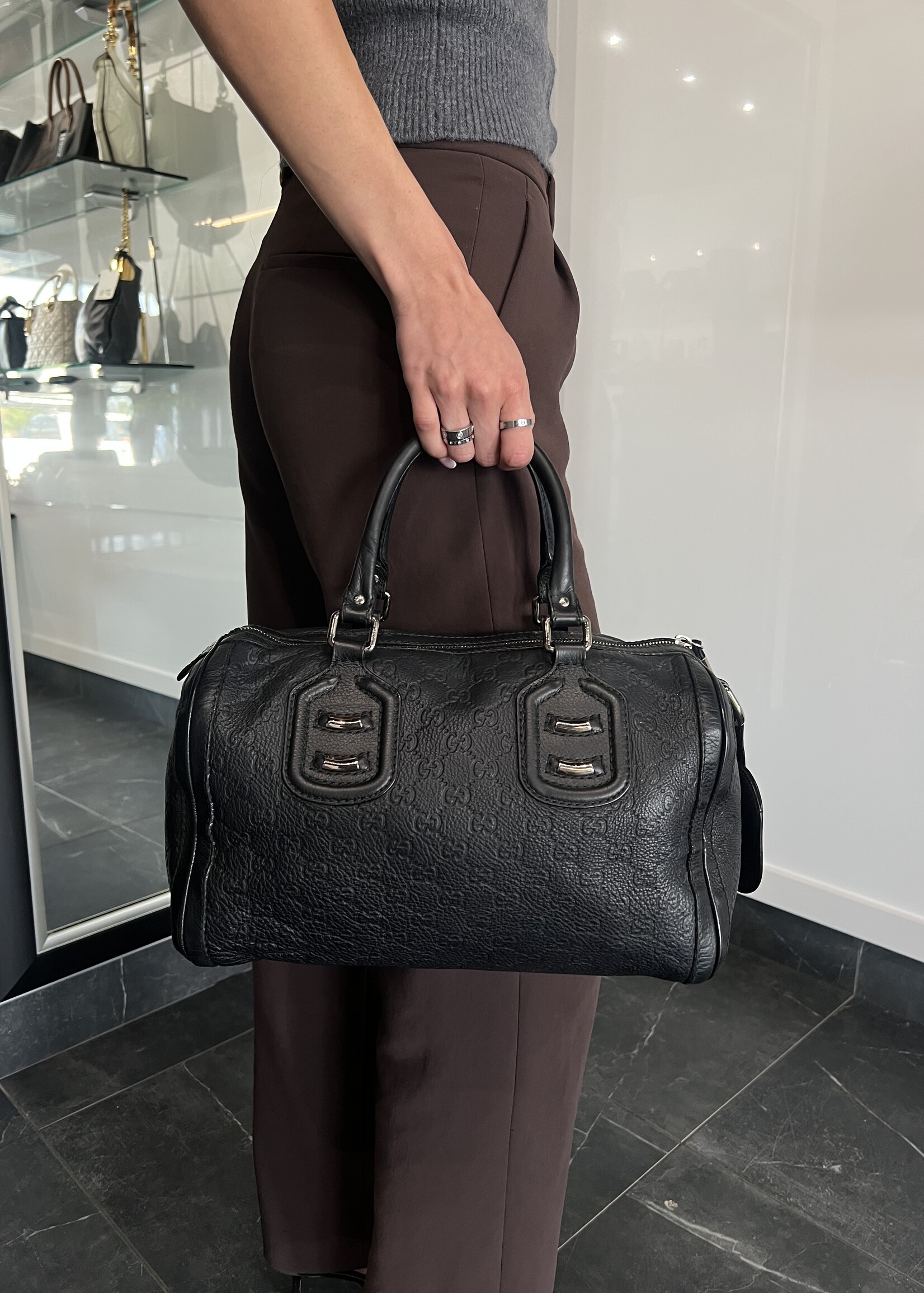 Gucci Gucci Guccissima Bowler Bag