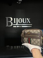 Gucci Gucci Mini Ophidia GG Supreme Coated Canvas Crossbody