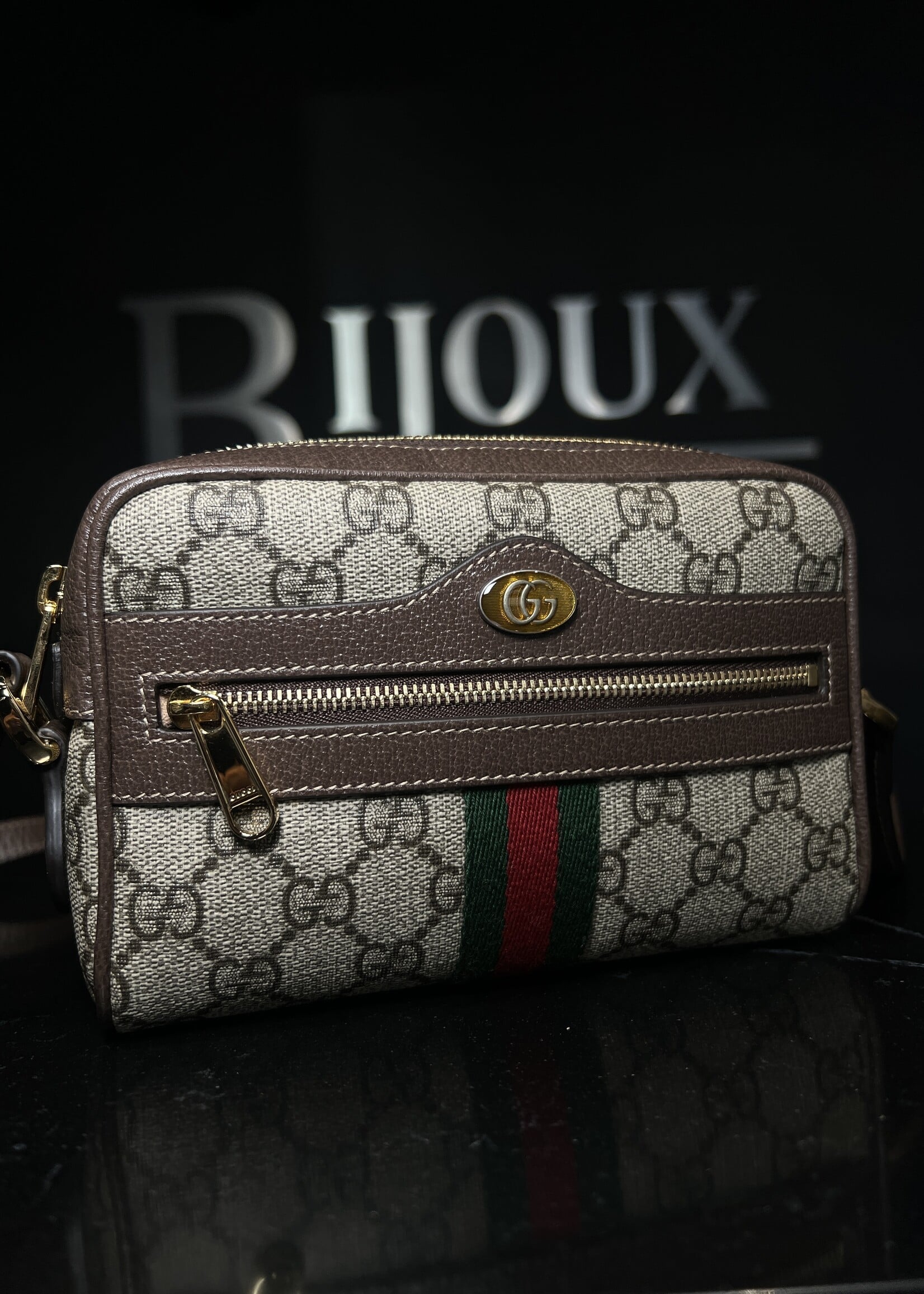 Gucci Gucci Mini Ophidia GG Supreme Coated Canvas Crossbody