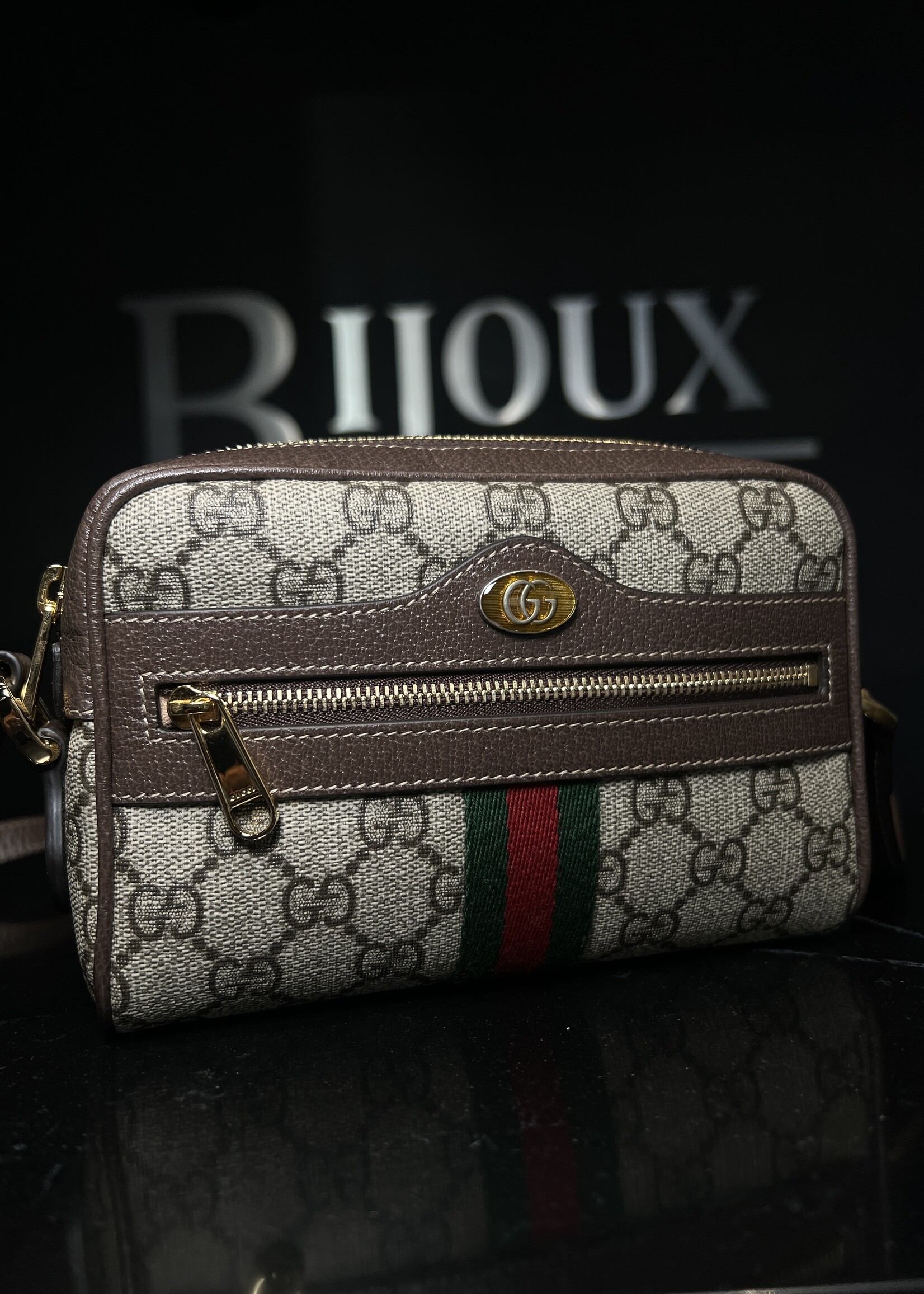 Gucci SOLD - Gucci Mini Ophidia GG Supreme Coated Canvas Crossbody