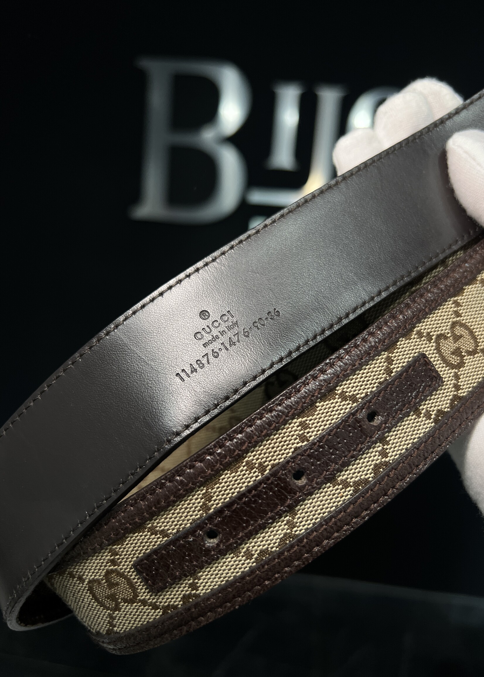 Gucci Gucci Interlocking Belt- 90