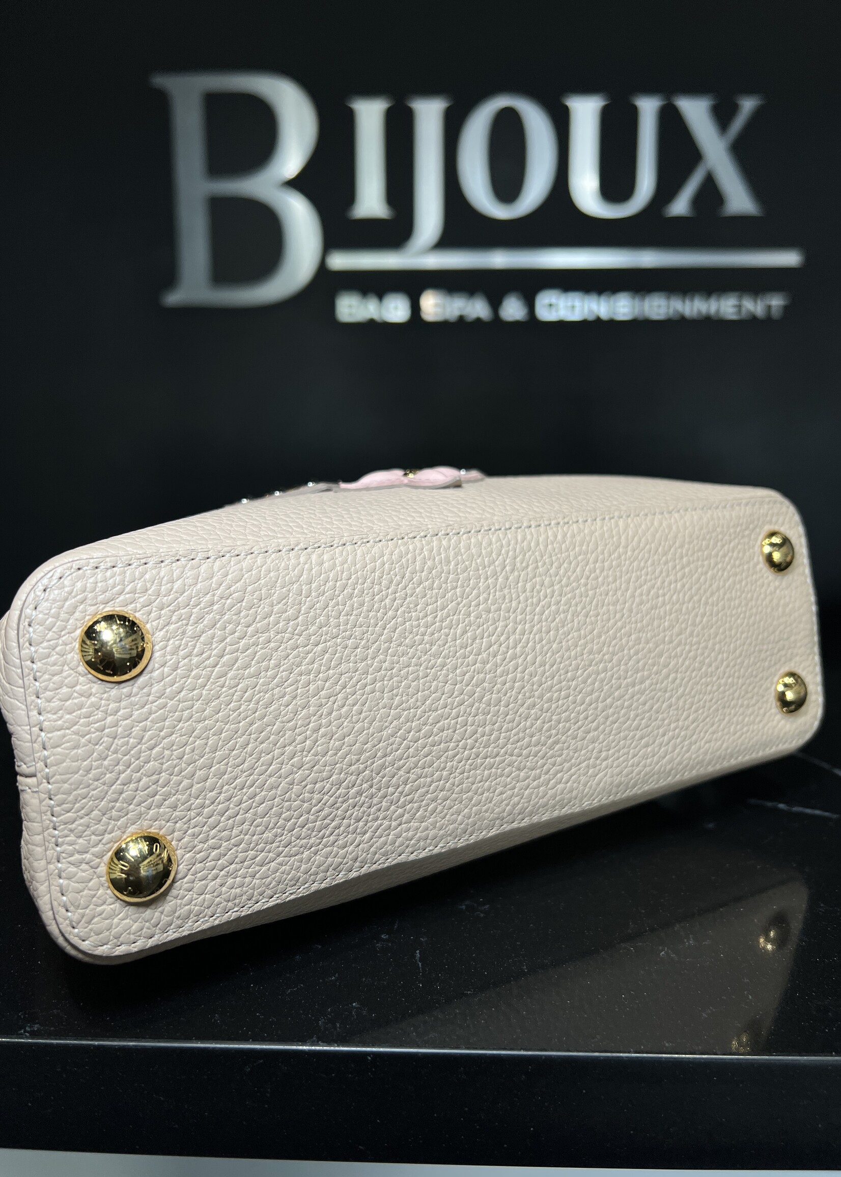 Louis Vuitton Louis Vuitton Studded Taurillon Capucines BB