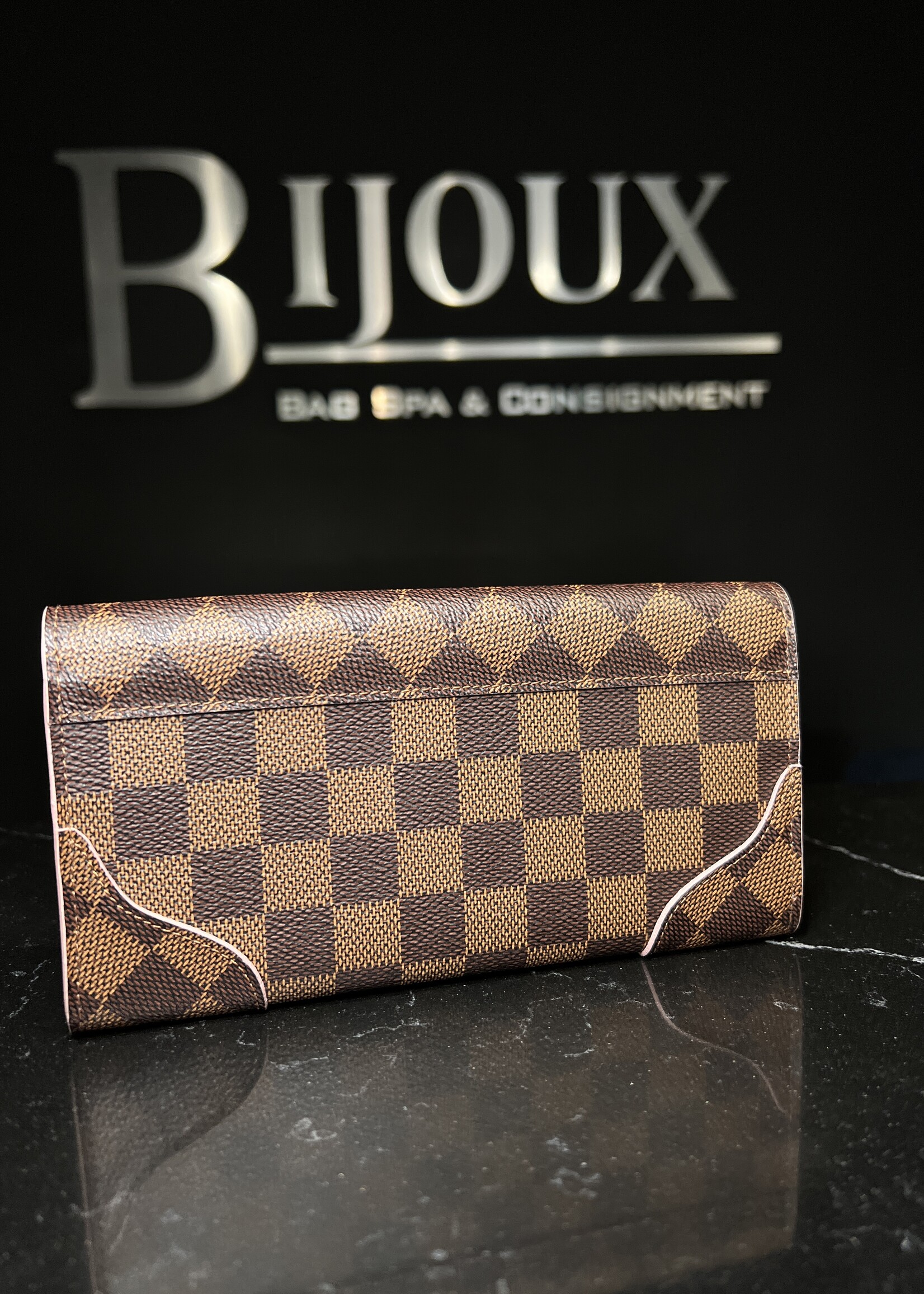 Louis Vuitton SOLD - Louis Vuitton Caissa Damier Ebene Long Wallet