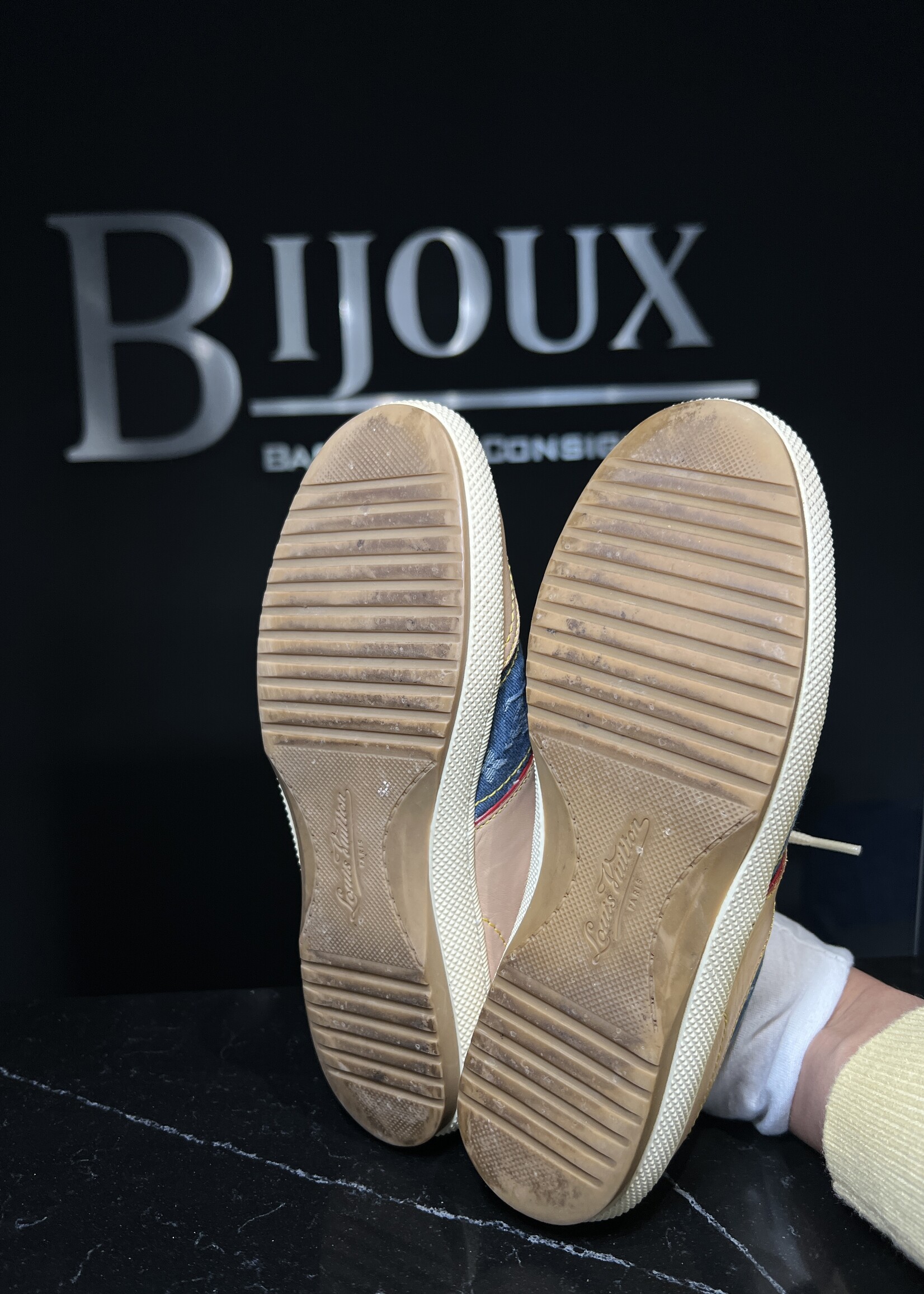 Louis Vuitton Louis Vuitton Monogram Denim Sneakers - 36