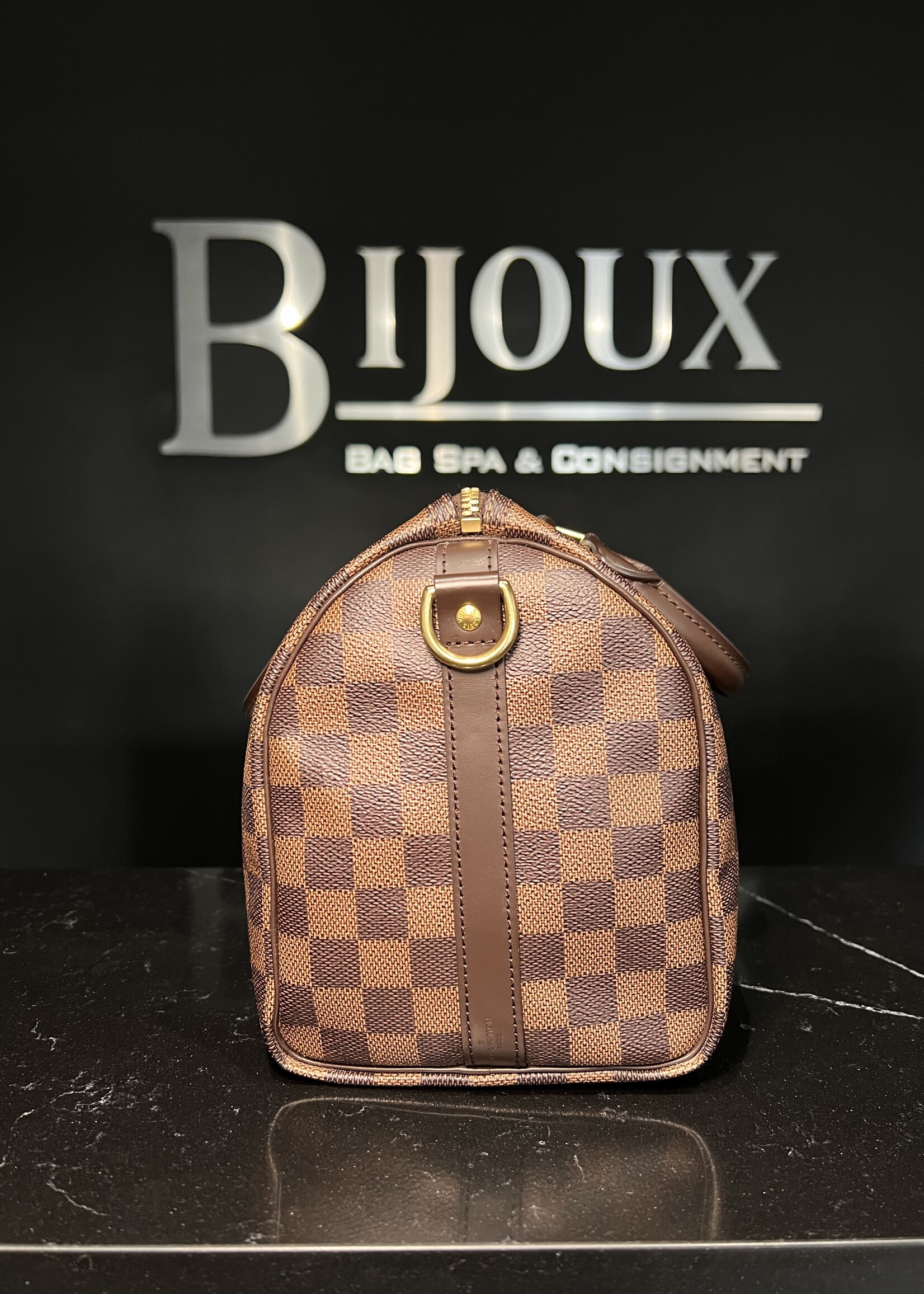 Louis Vuitton Louis Vuitton Bandouliere Damier Ebene Speedy 25
