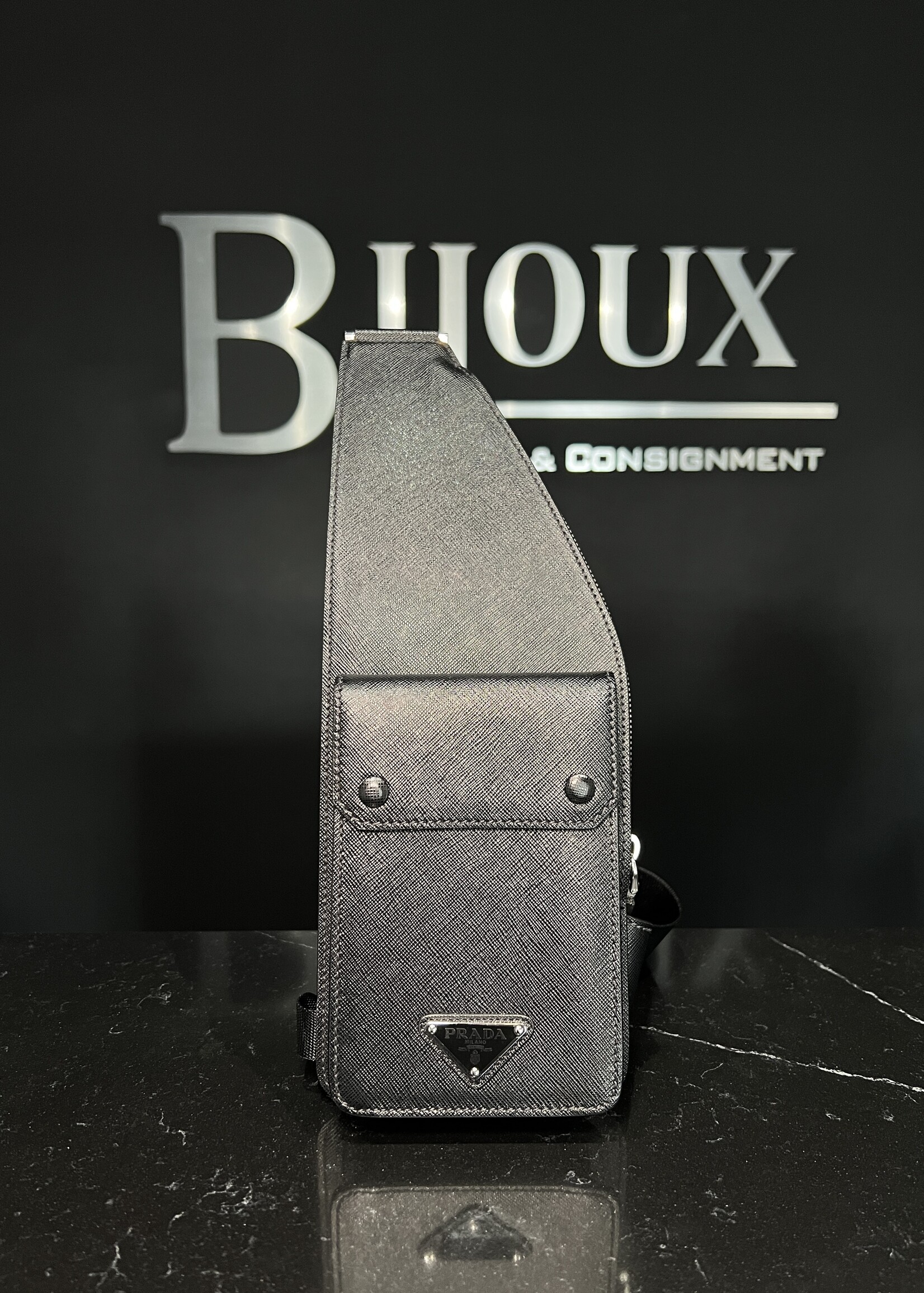 Prada Prada Saffiano Harness Crossbody