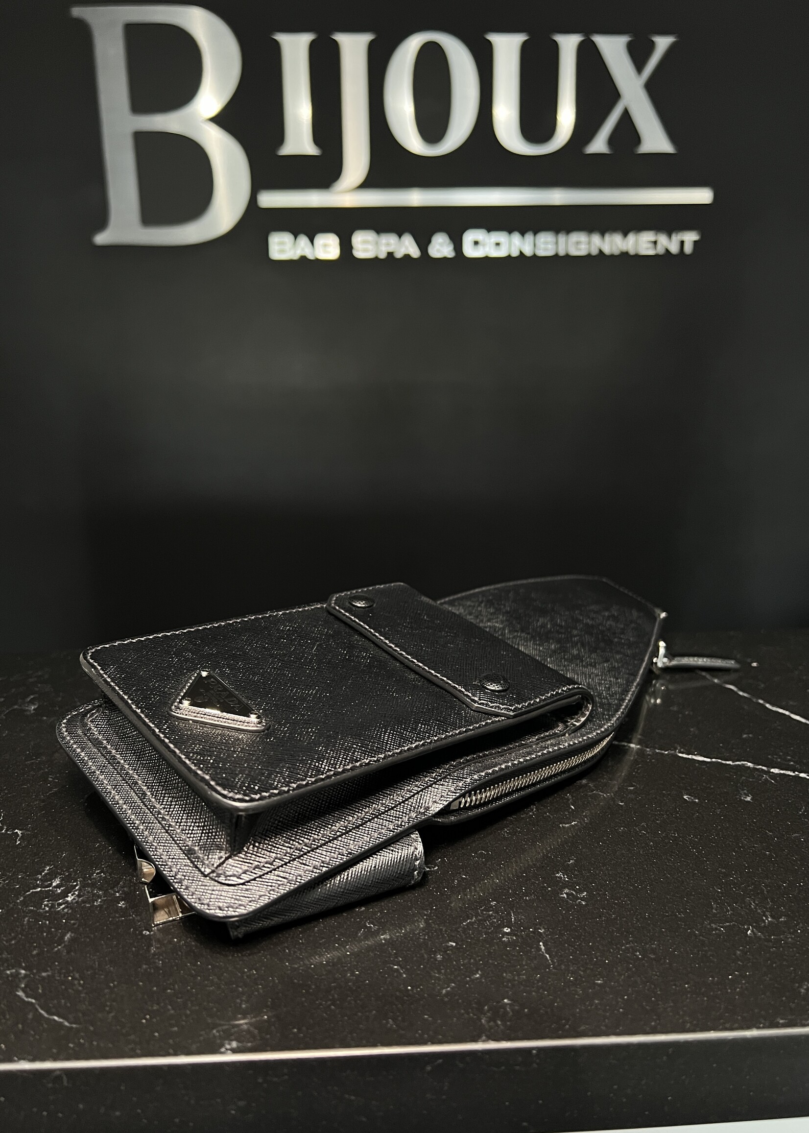 Prada Prada Saffiano Harness Crossbody