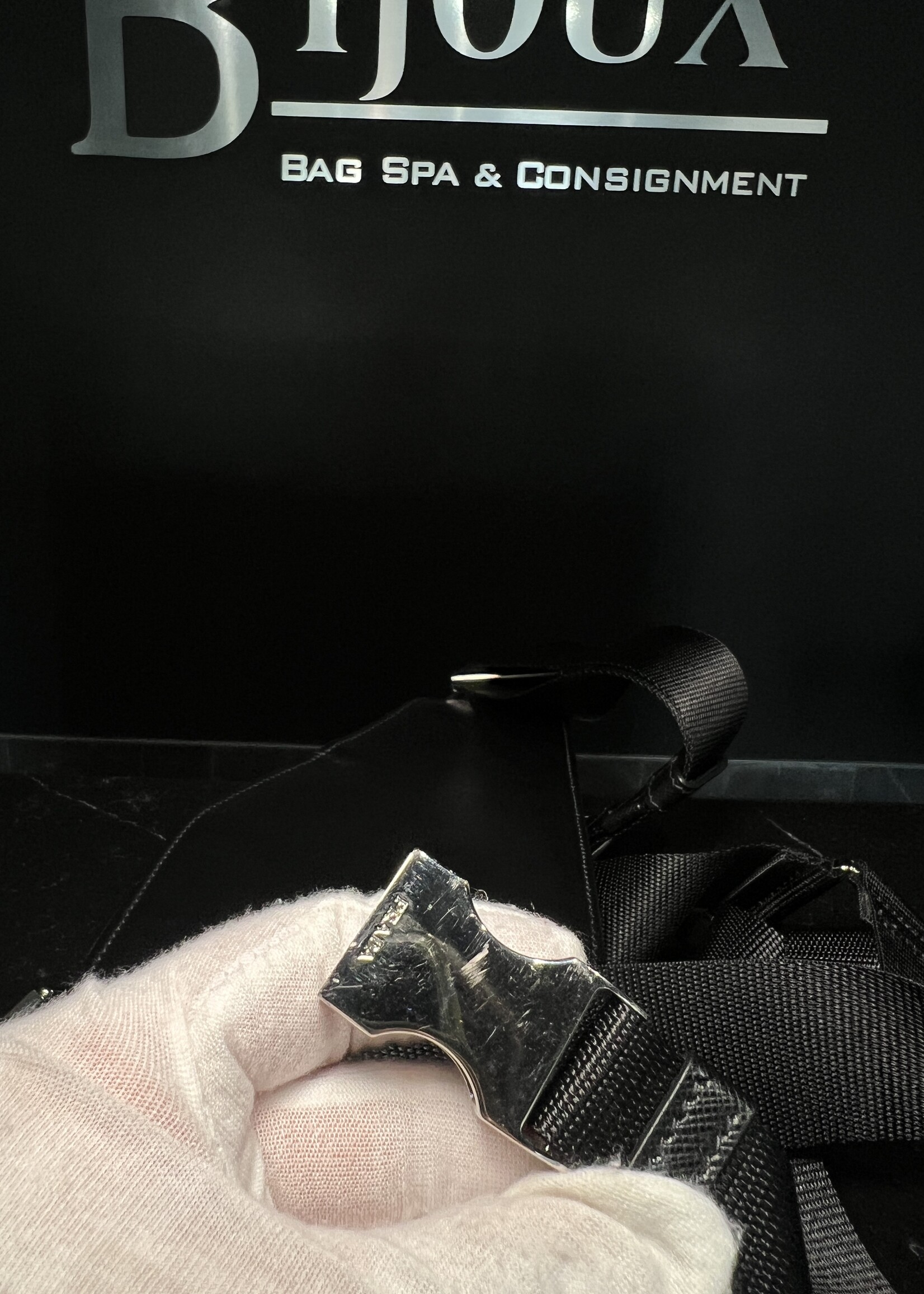 Prada Prada Saffiano Harness Crossbody