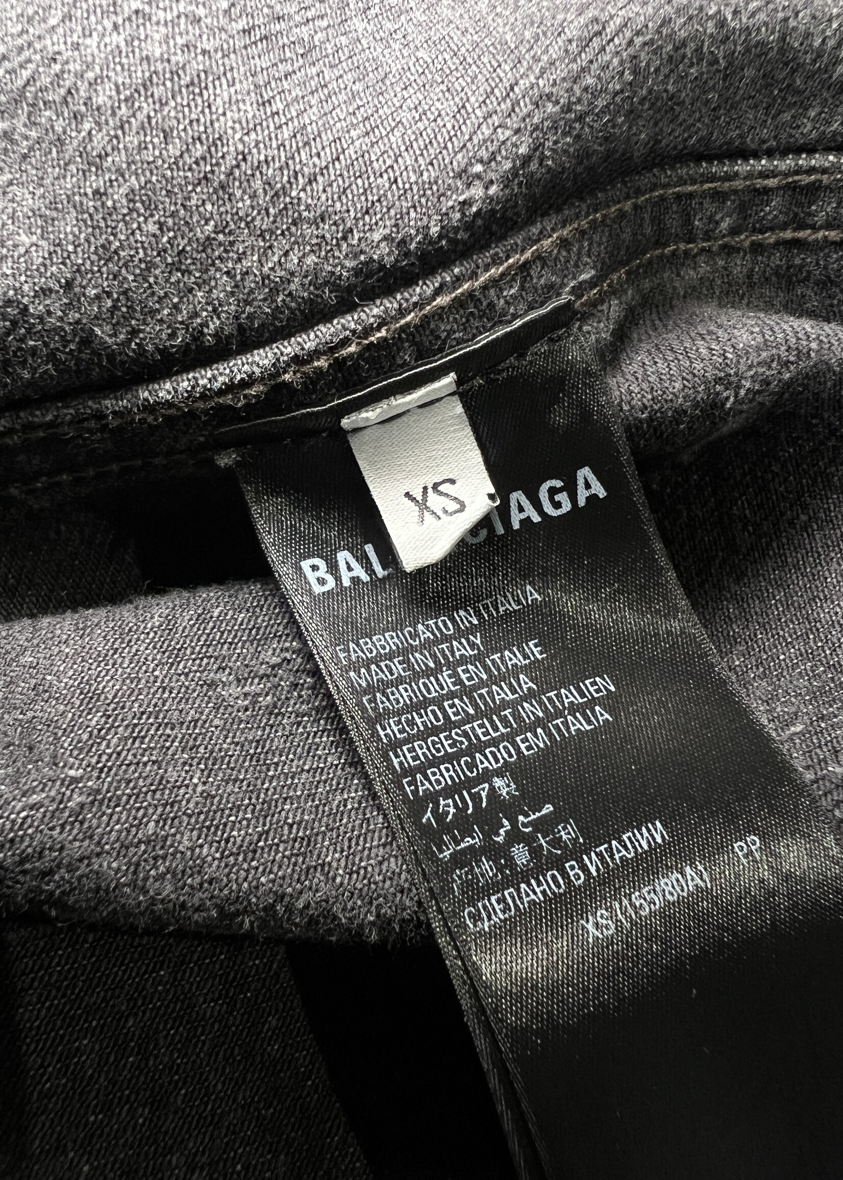 Balenciaga Balenciaga Logo Printed Denim Jacket- XS