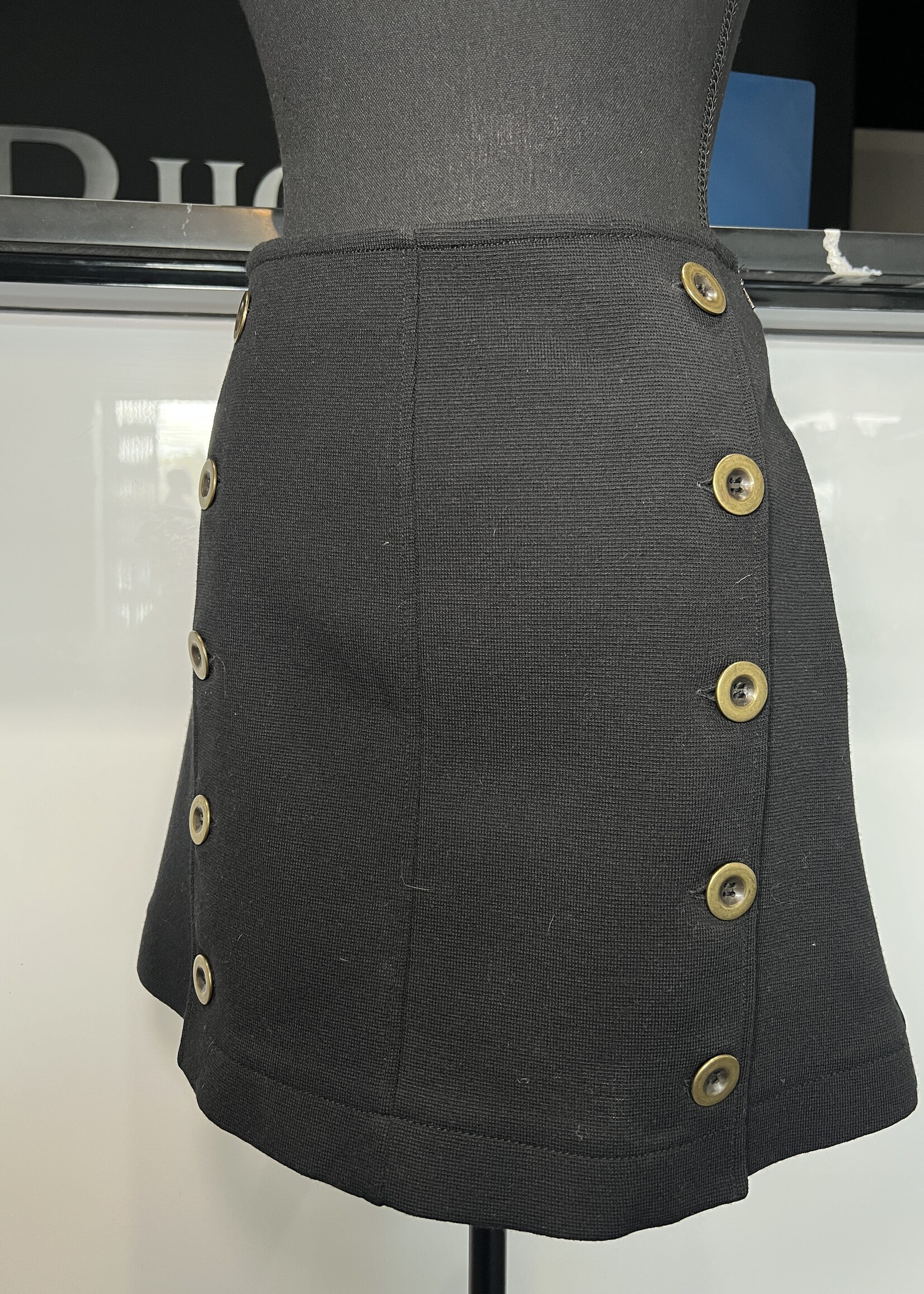 Chloe Chloe Black Wool Mini Skirt -36