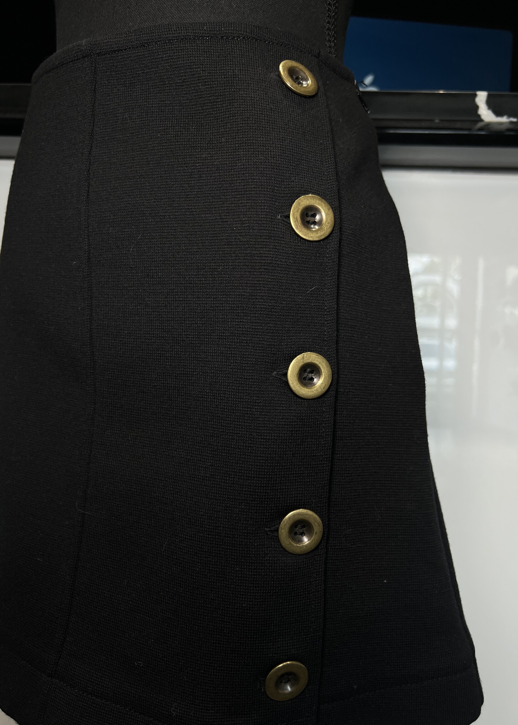 Chloe Chloe Black Wool Mini Skirt -36