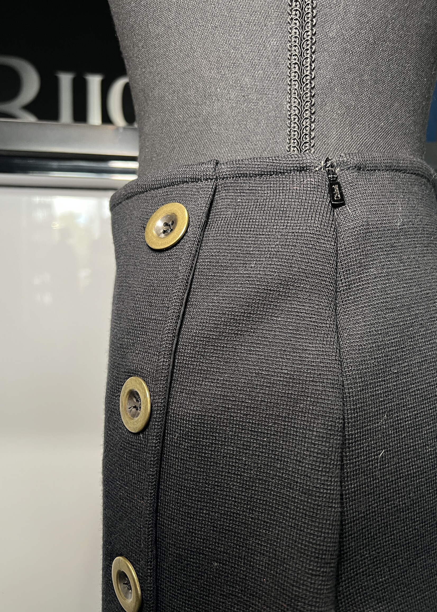 Chloe Chloe Black Wool Mini Skirt -36