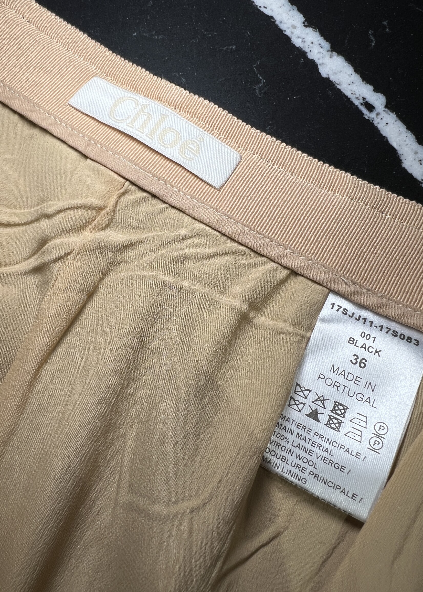 Chloe Chloe Black Wool Mini Skirt -36