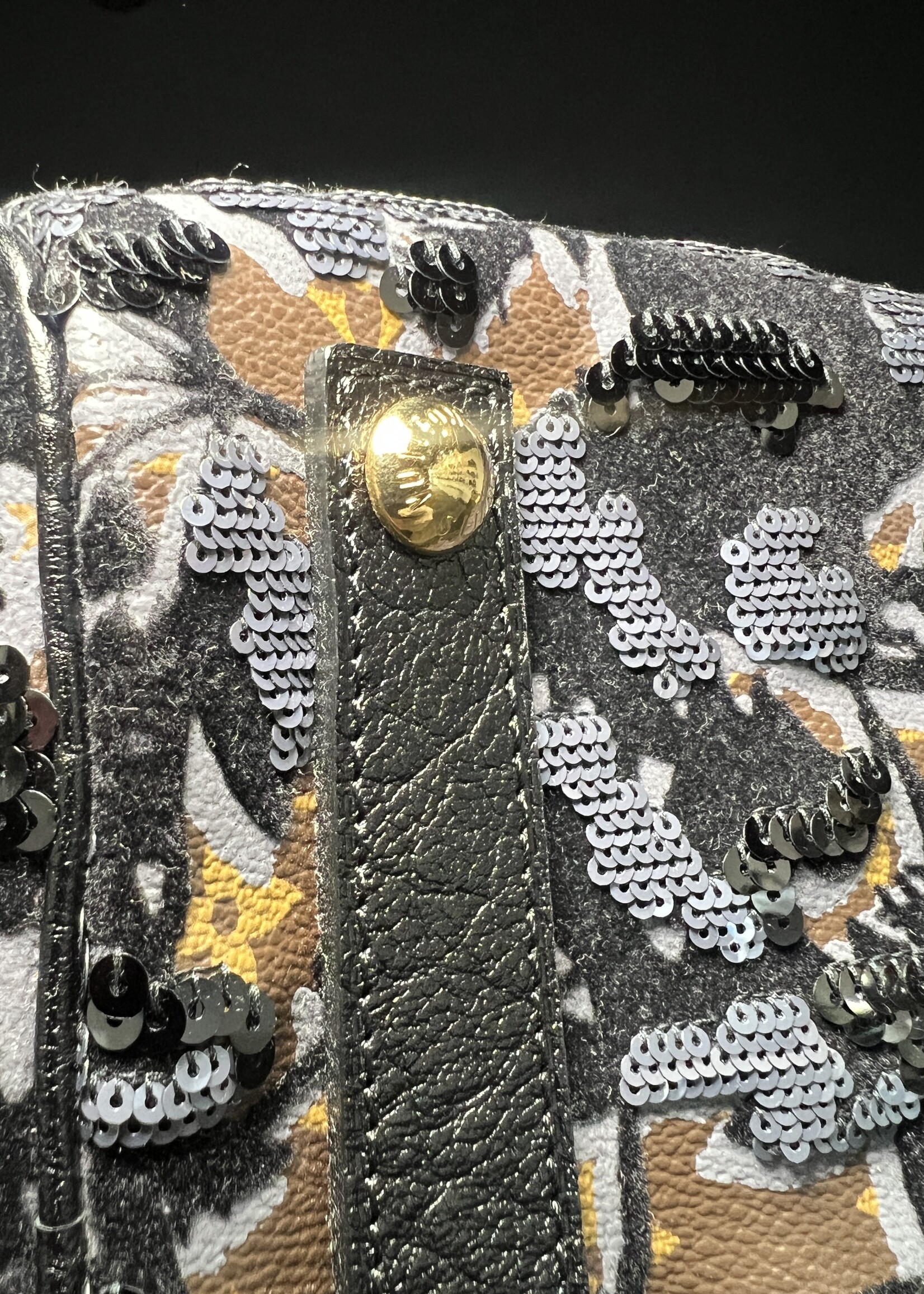 Louis Vuitton Louis Vuitton Fleur de Jais Sequin Speedy 30