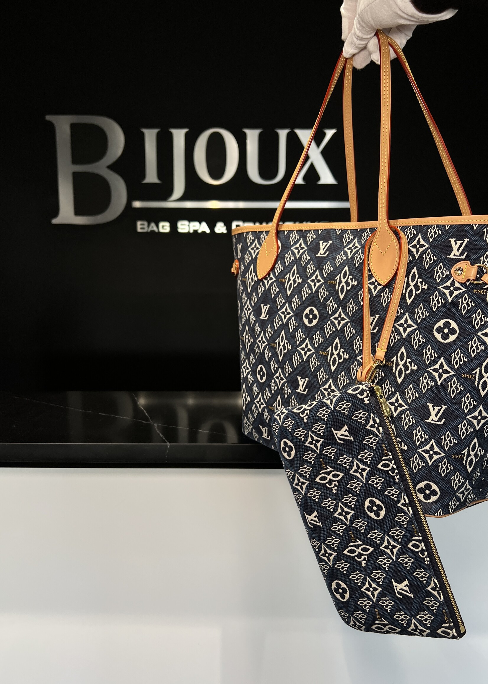 Louis Vuitton SOLD - Louis Vuitton Neverful Denim 1854 MM
