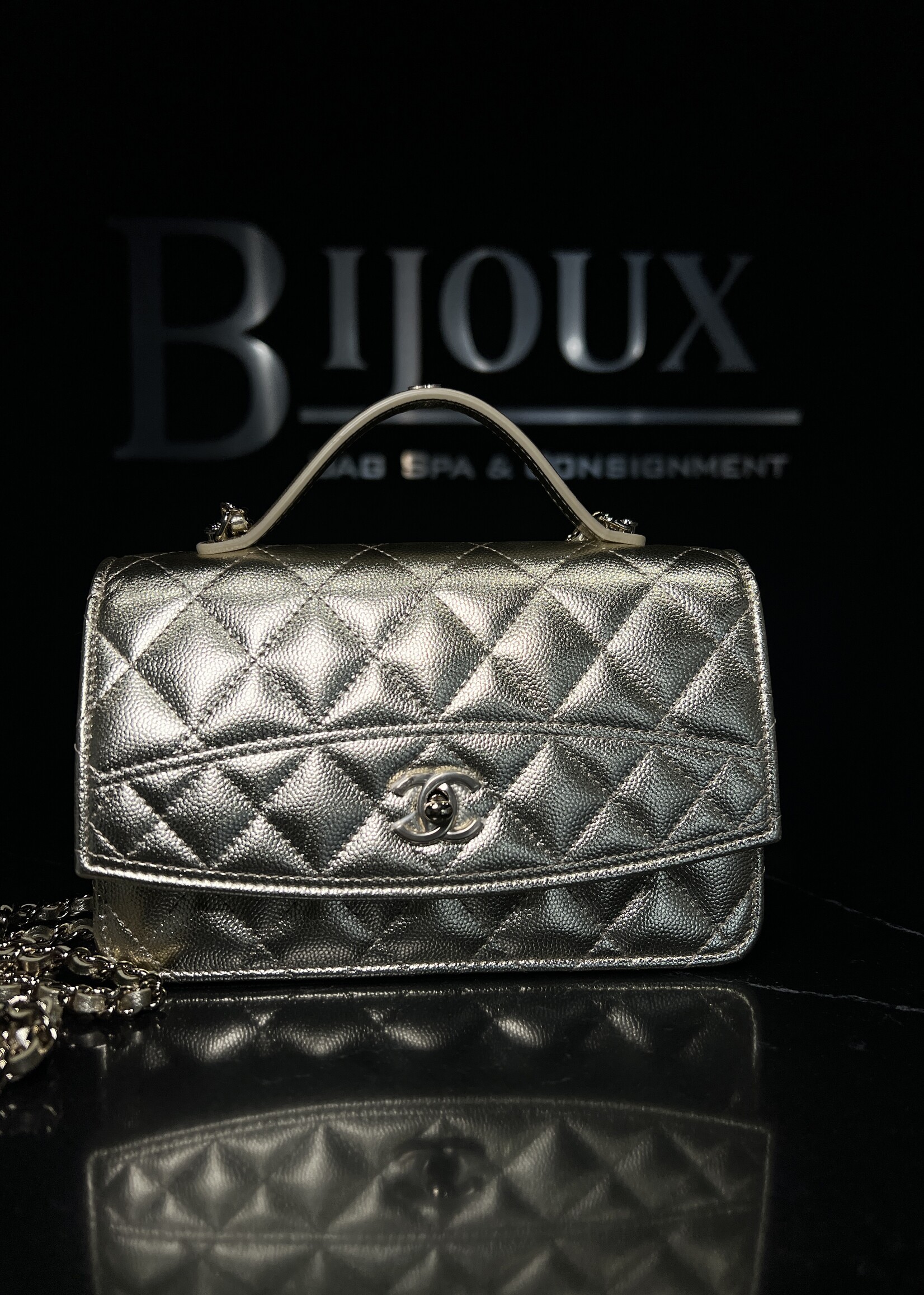 Chanel SOLD- Chanel Trendy Top Handle Gold Wallet on Chain LGHW