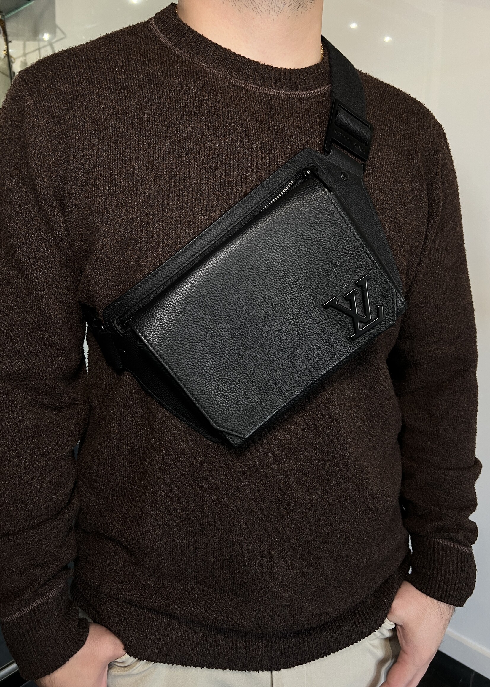 Louis Vuitton Louis Vuitton Aerogram Takeoff Sling Bag