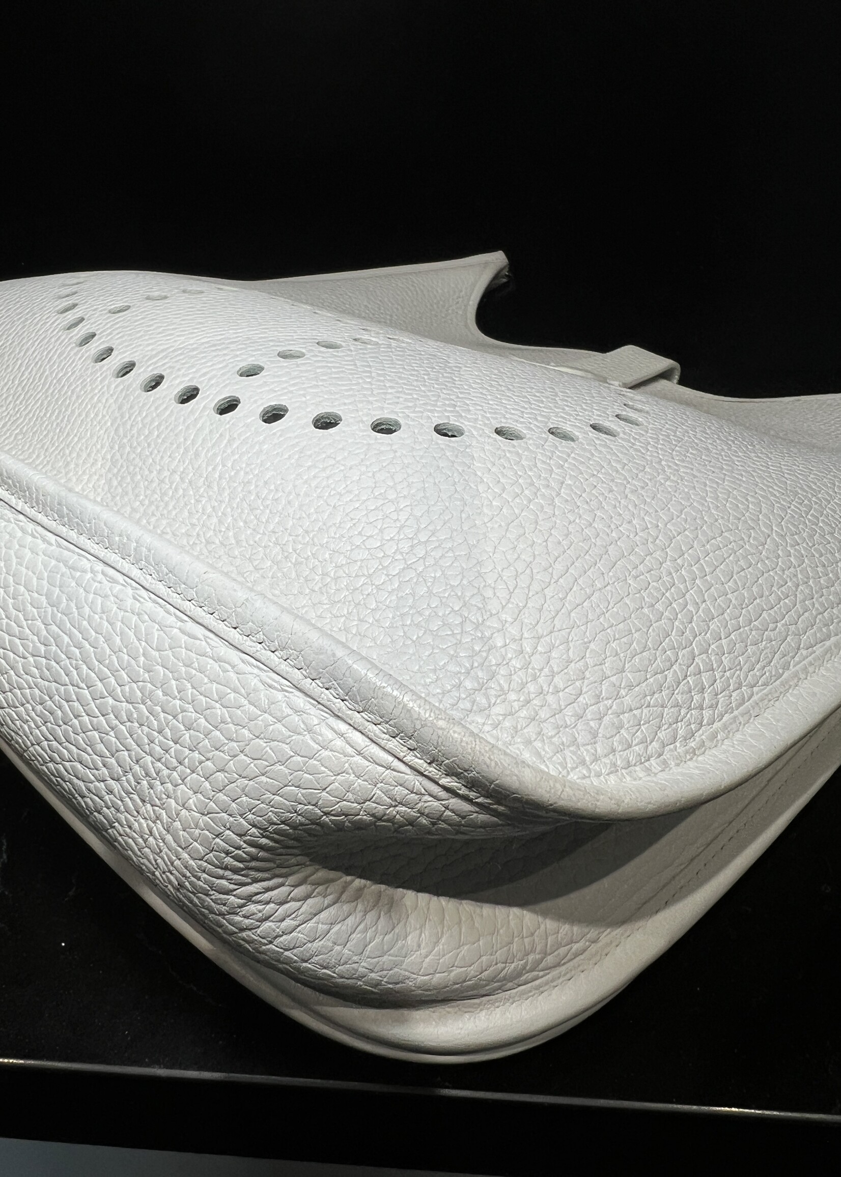 Hermes Hermes Evelyne Parchment White Clemence Leather GM