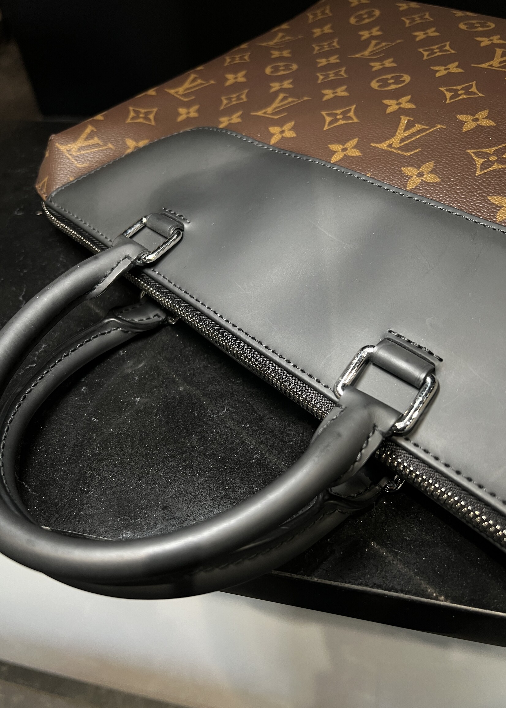 Louis Vuitton Louis Vuitton Monogram Macassar Porte Document Jour