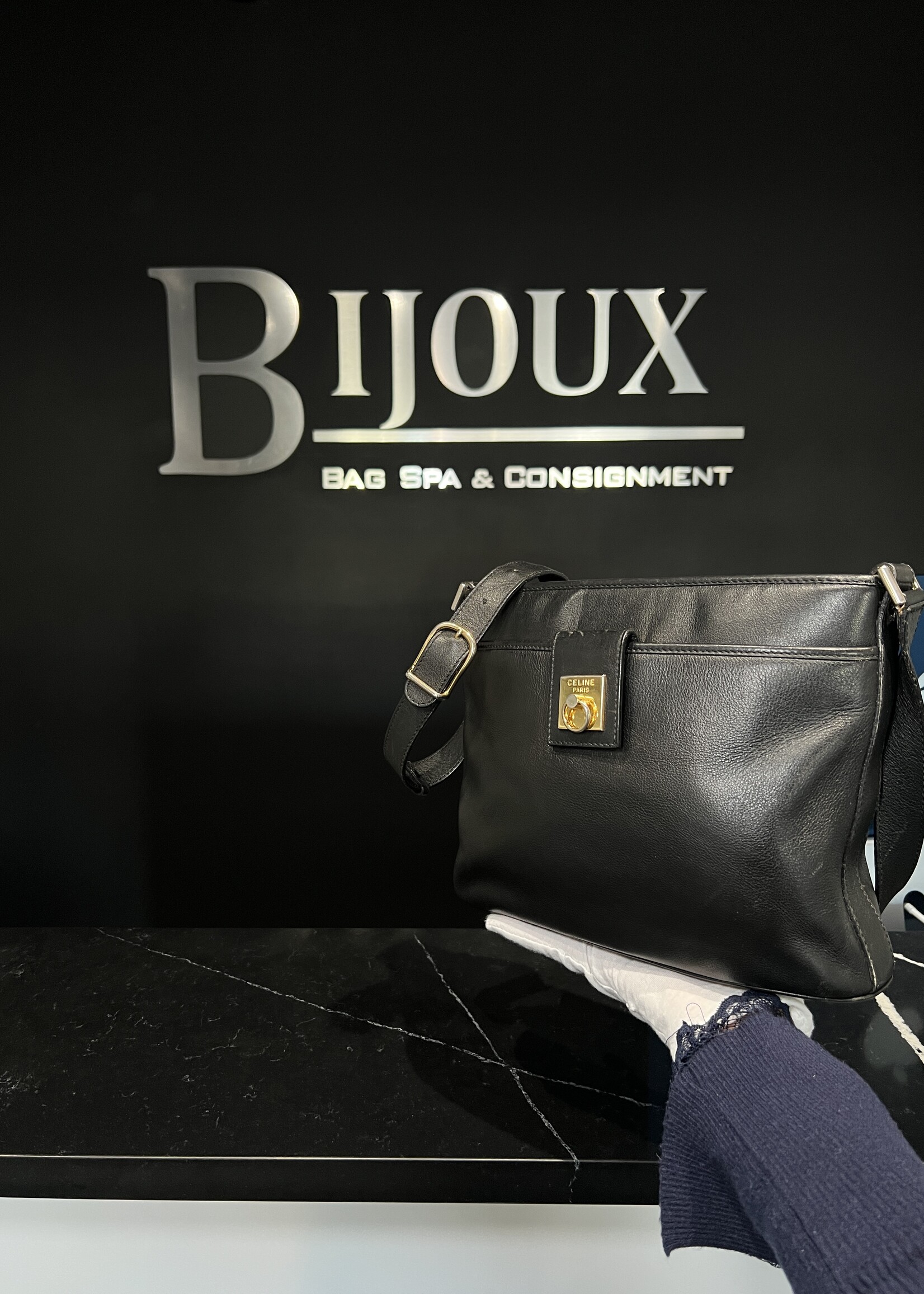 Celine Celine Black Leather Bag