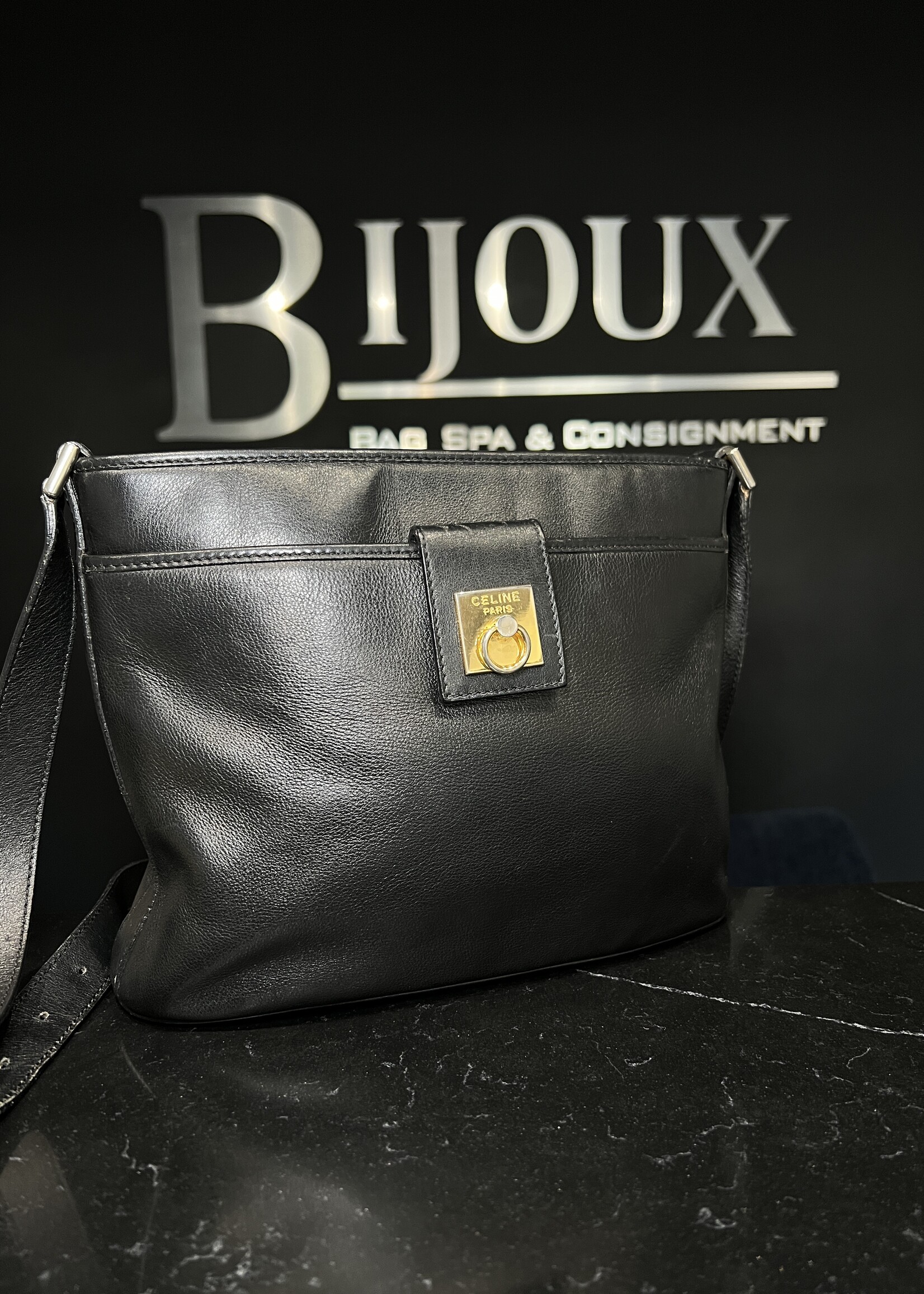 Celine Celine Black Leather Bag