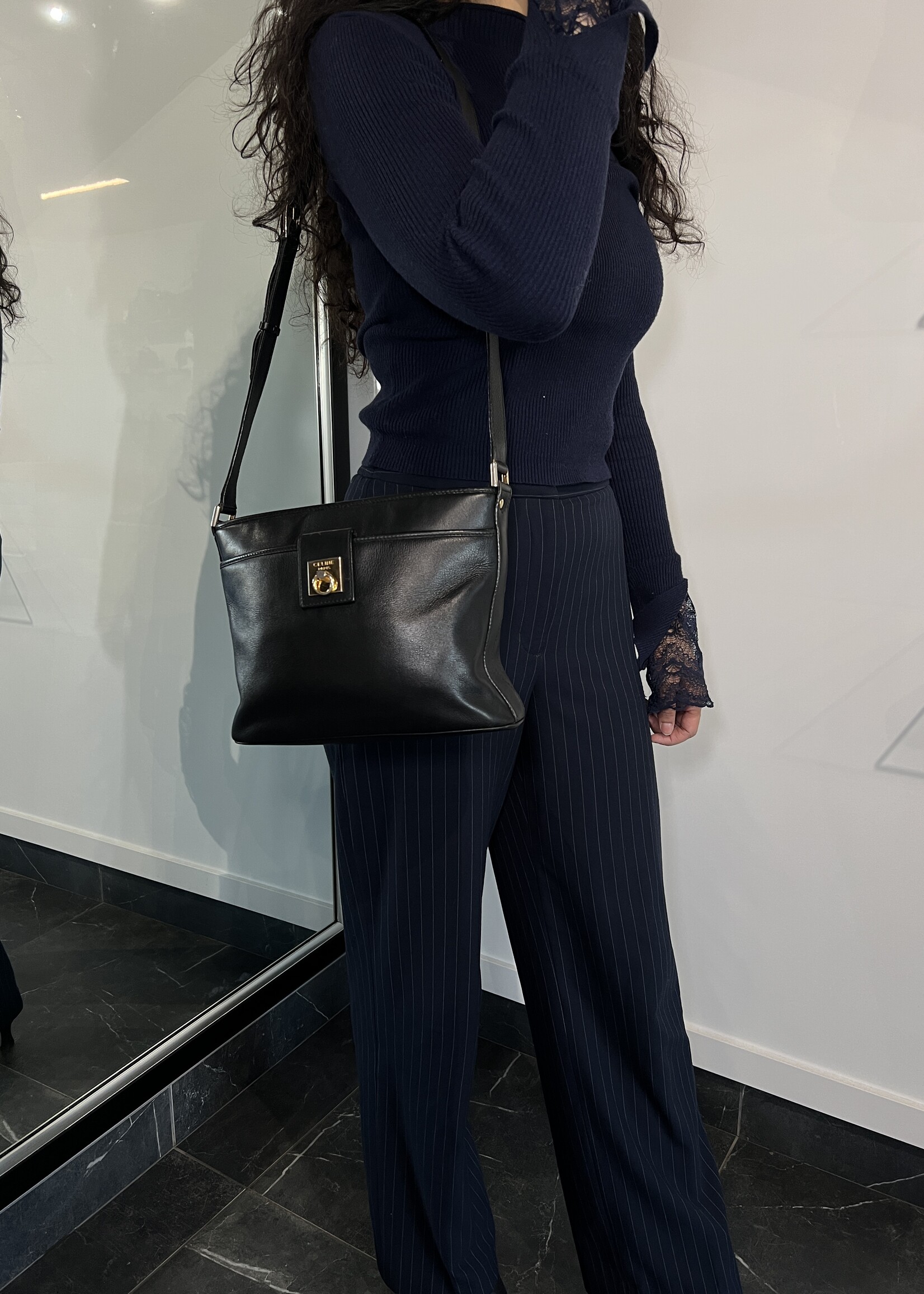 Celine Celine Black Leather Bag
