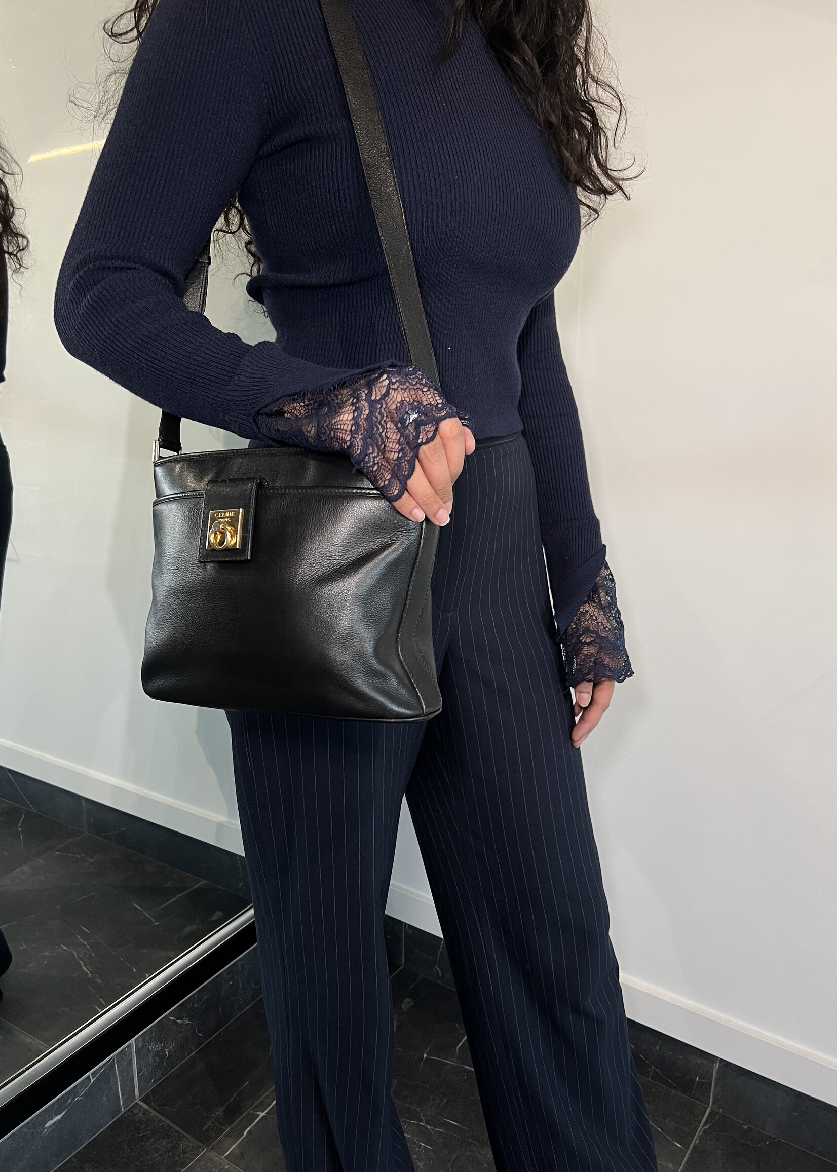 Celine Celine Black Leather Bag