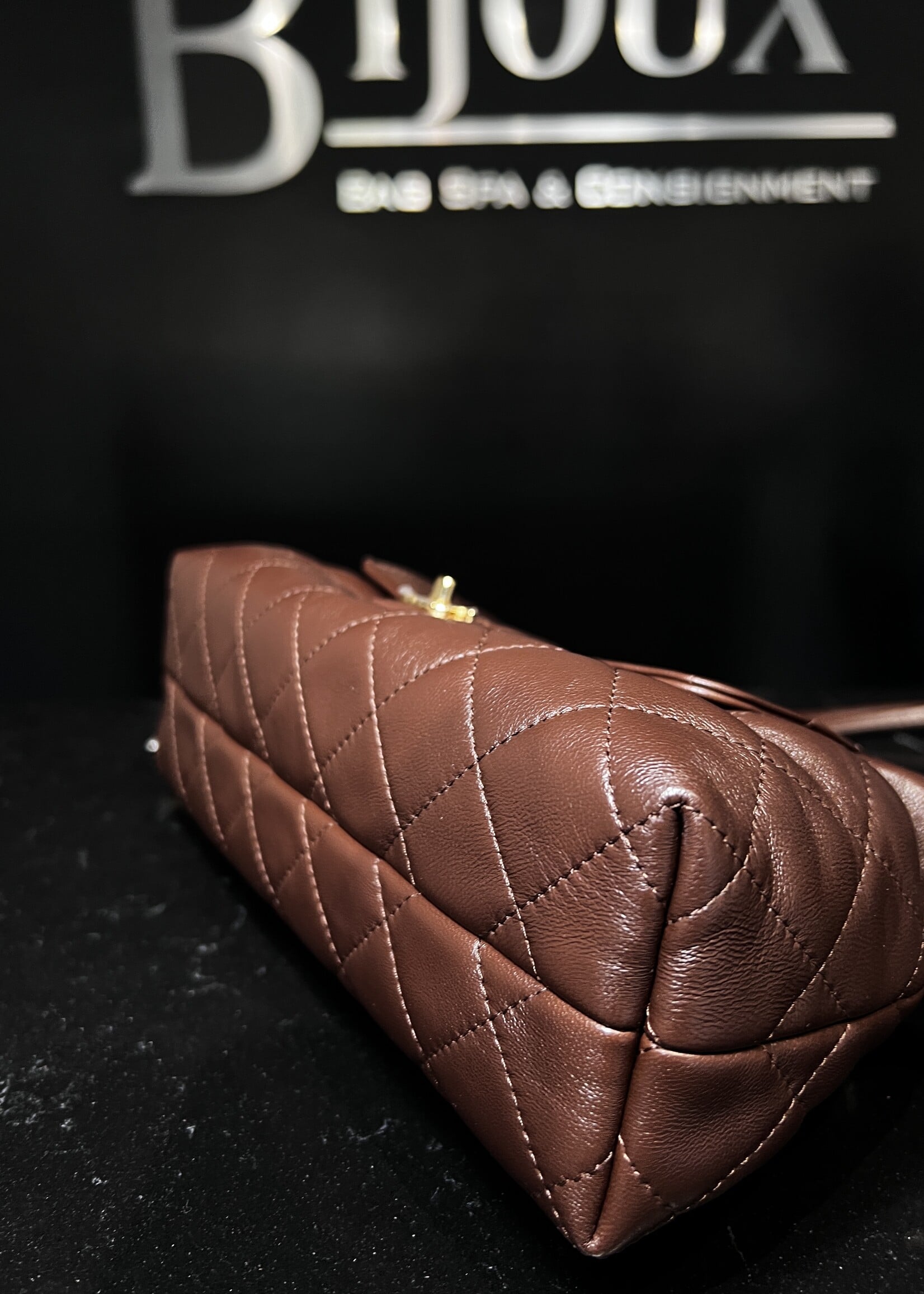 Chanel Chanel Drawstring Flap Bag with Leather Strap