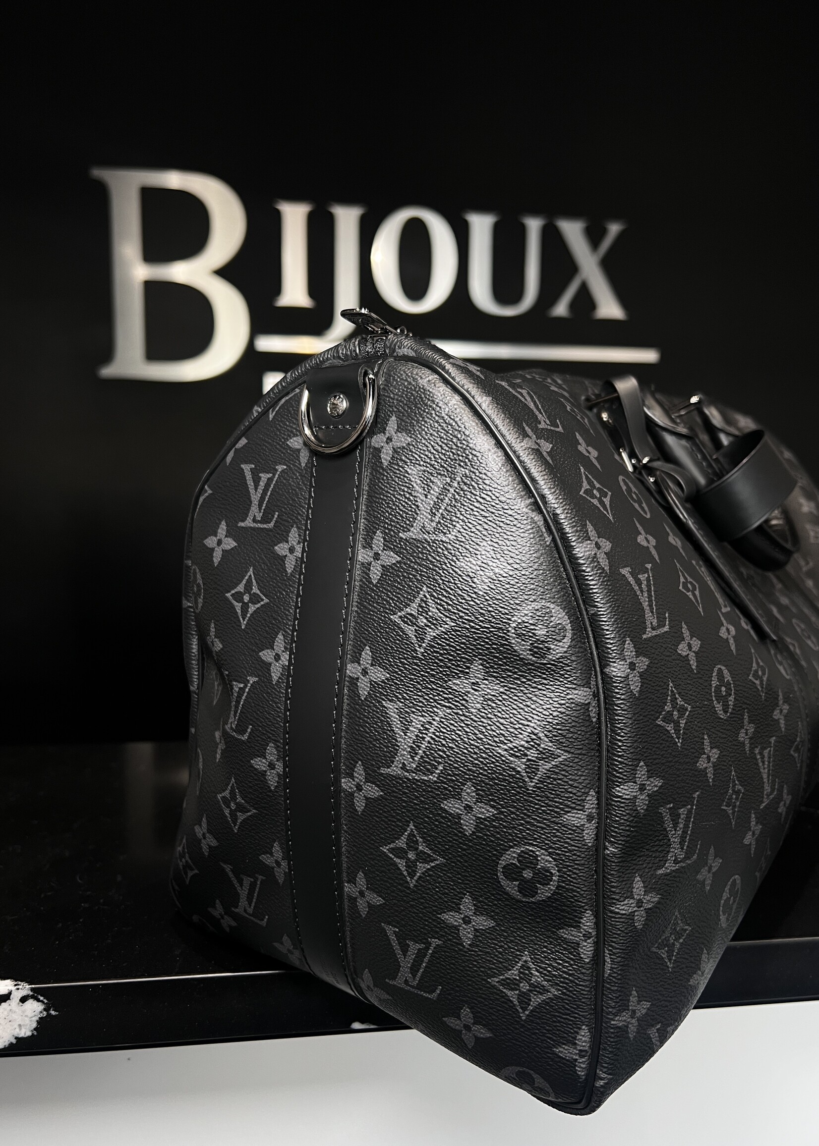 Louis Vuitton Louis Vuitton Monogram Eclipse Bandouliere Keepall 45