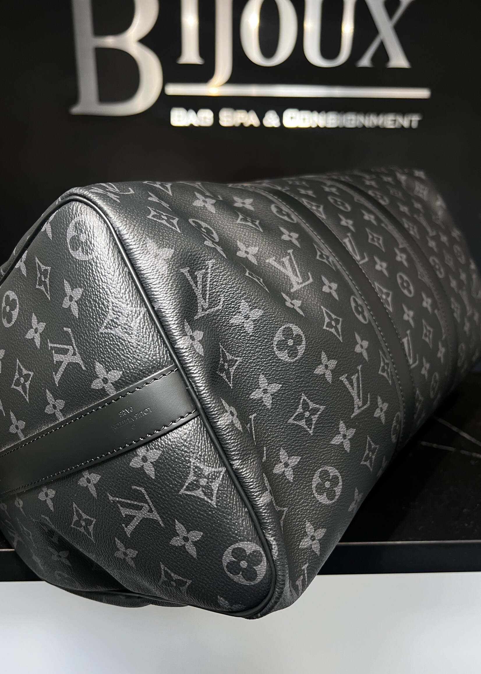 Louis Vuitton Louis Vuitton Monogram Eclipse Bandouliere Keepall 45