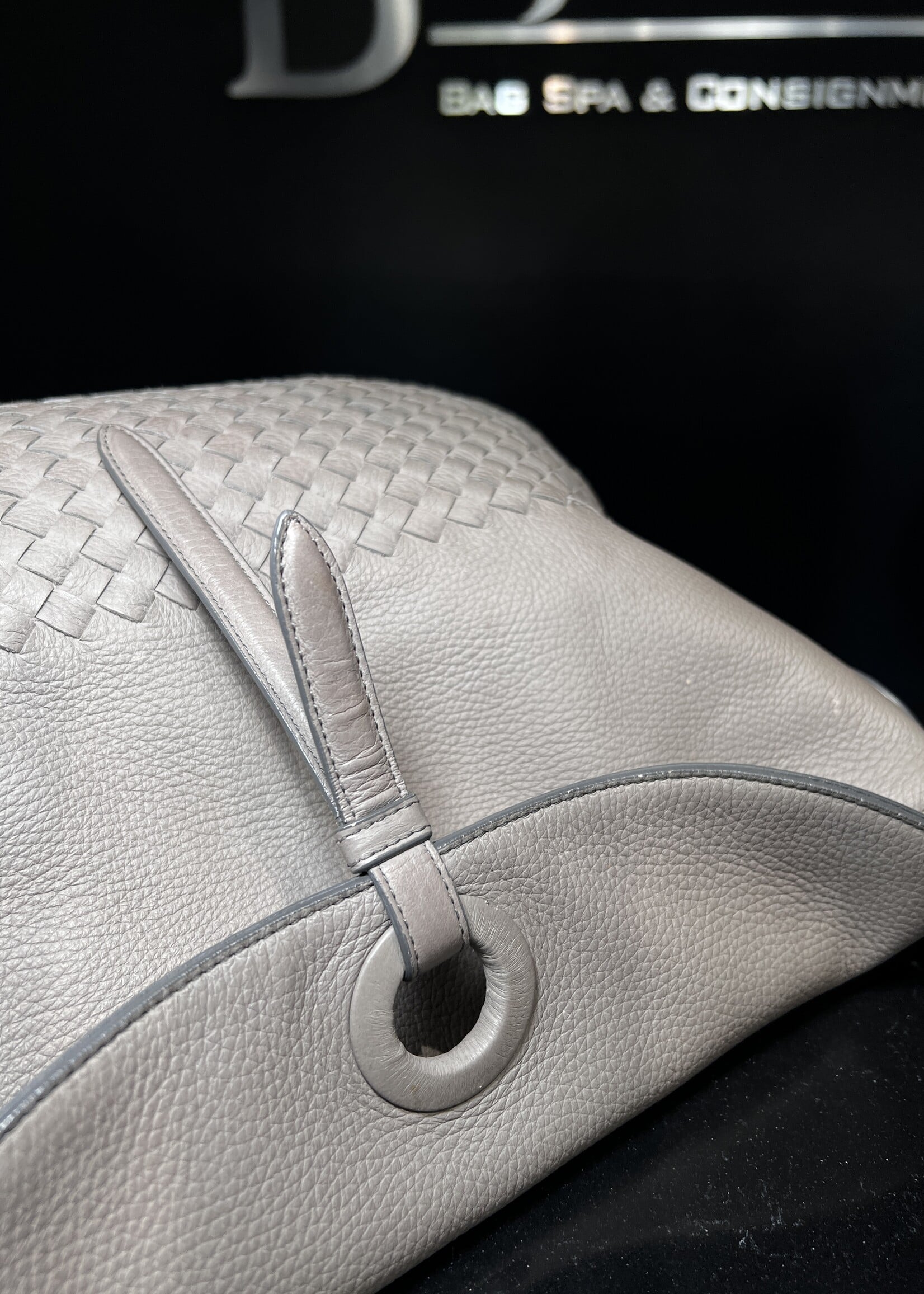 Bottega Veneta Bottega Venata Cervo Intrecciato Flap Top Hobo
