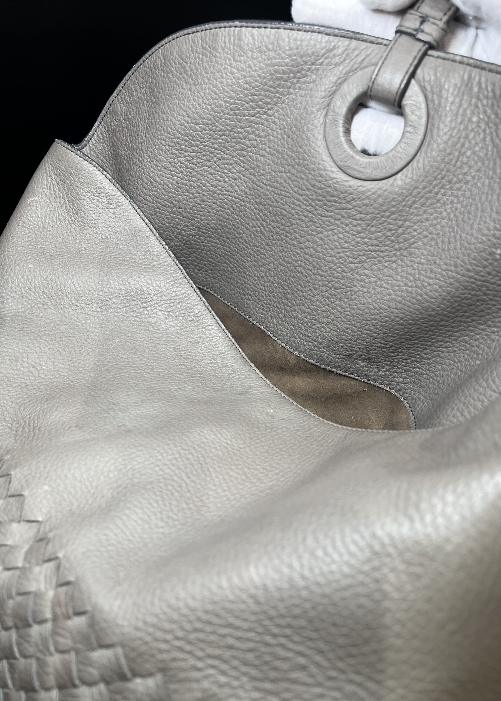 Bottega Veneta Bottega Venata Cervo Intrecciato Flap Top Hobo