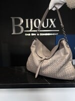 Bottega Veneta Bottega Venata Cervo Intrecciato Flap Top Hobo