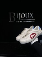 Gucci Gucci Ace Interlocking G Red Sneakers - 7