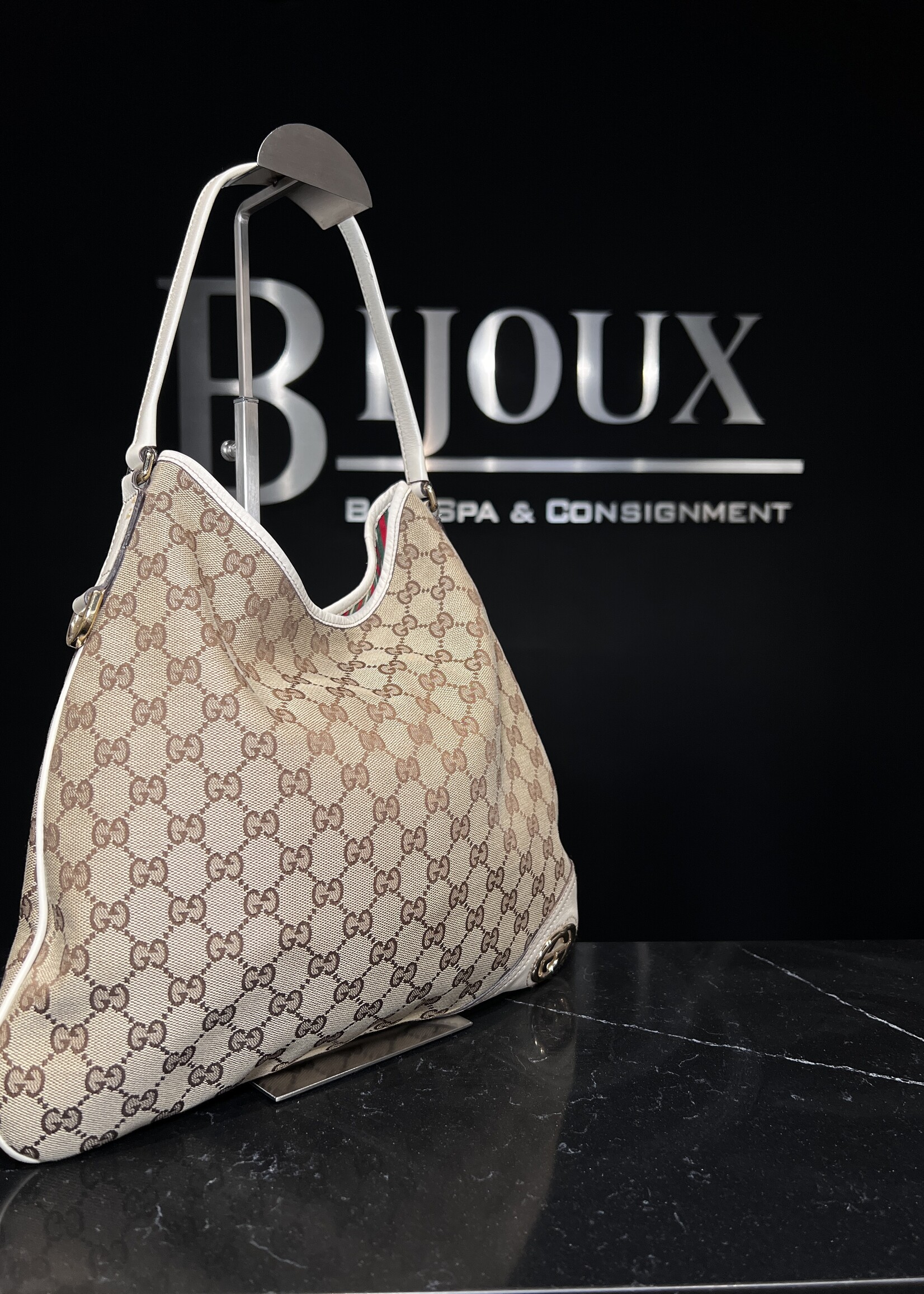 Gucci Gucci GG Canvas New Britt Hobo Shoulder