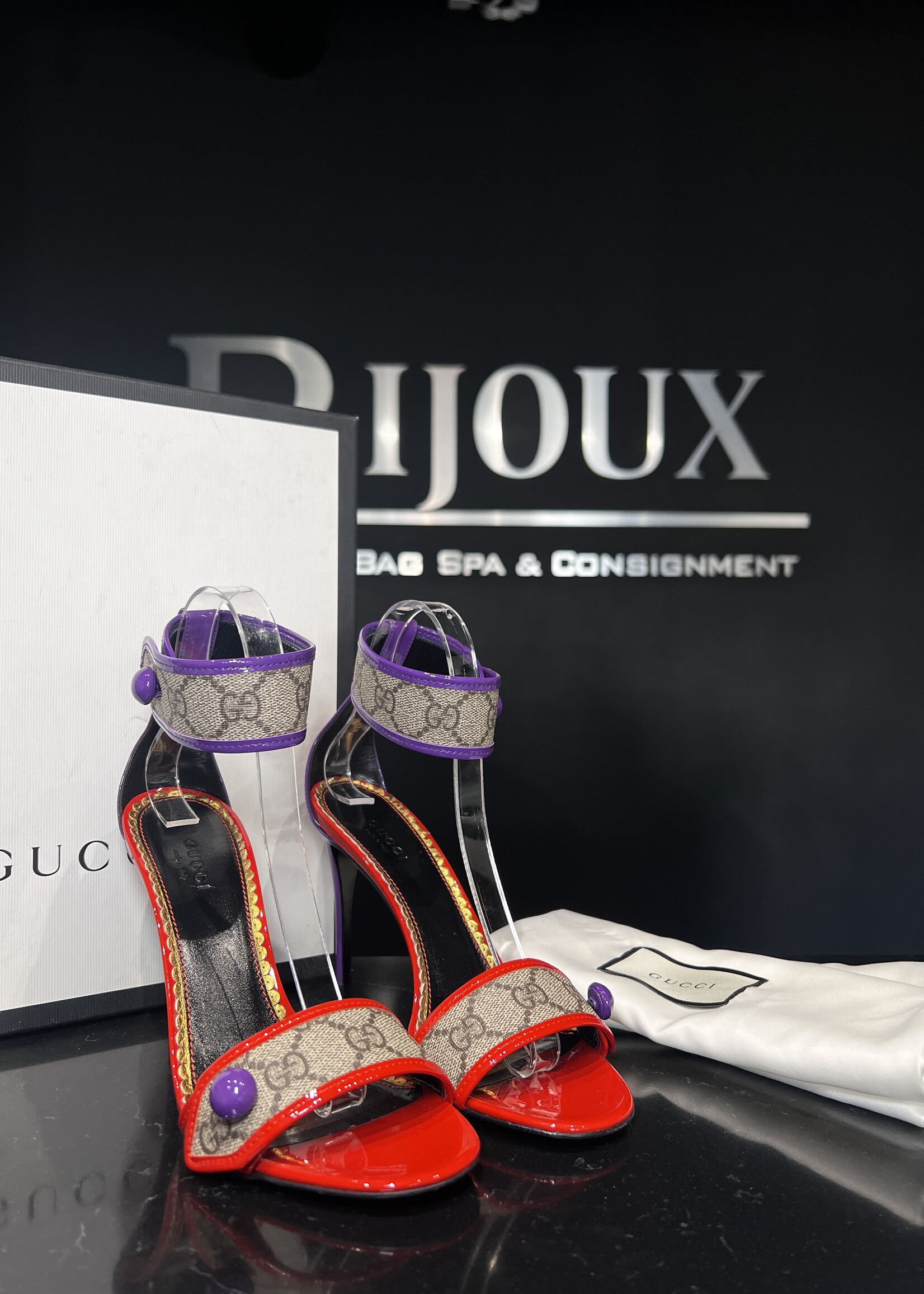 Gucci Gucci Harleth GG Supreme Heels -37